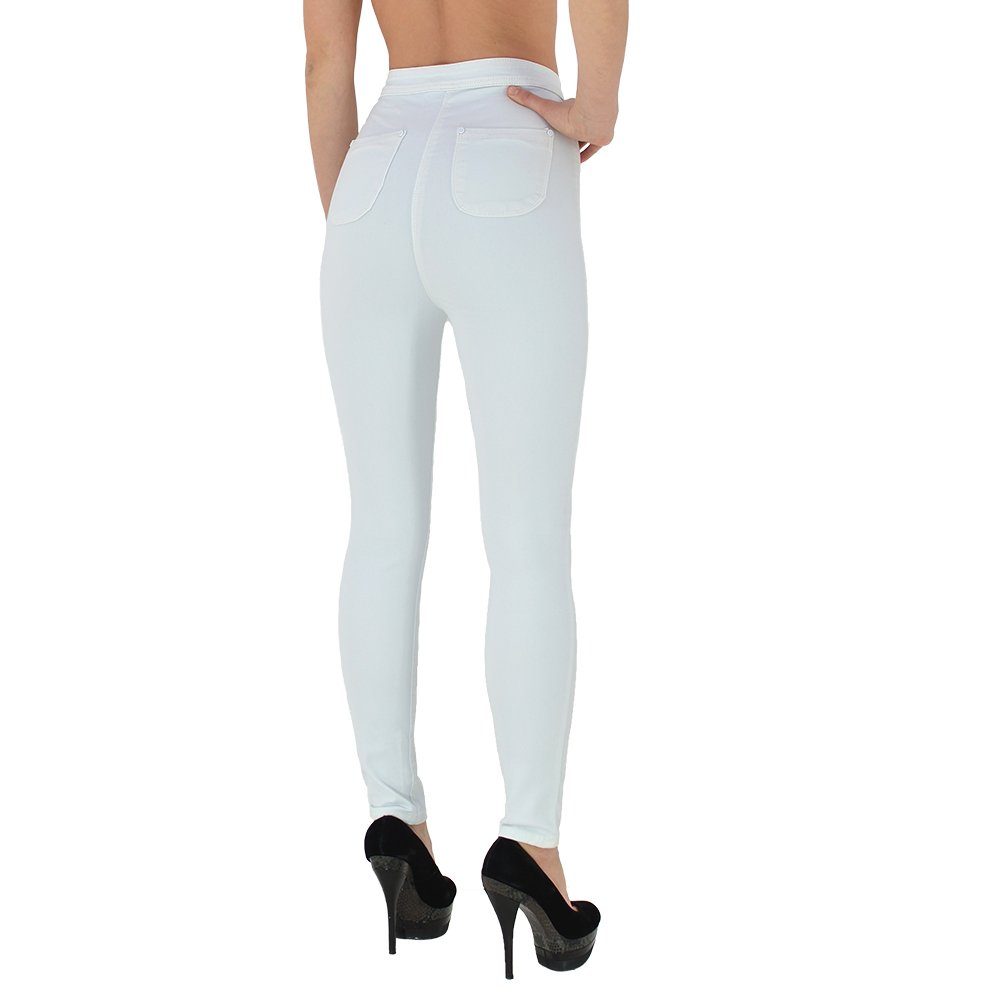 ESRA Skinny-fit-Jeans Z92 Damen Jeans Skinny Hose High Waist