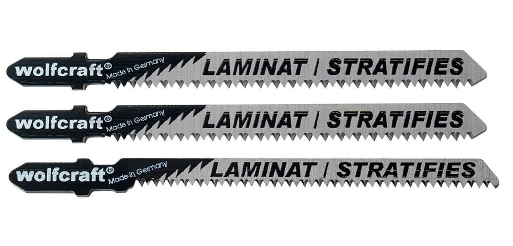 Wolfcraft Stichsägeblatt Wolfcraft Полотна для лобзика-Set 100 mm T-Schaft 3
