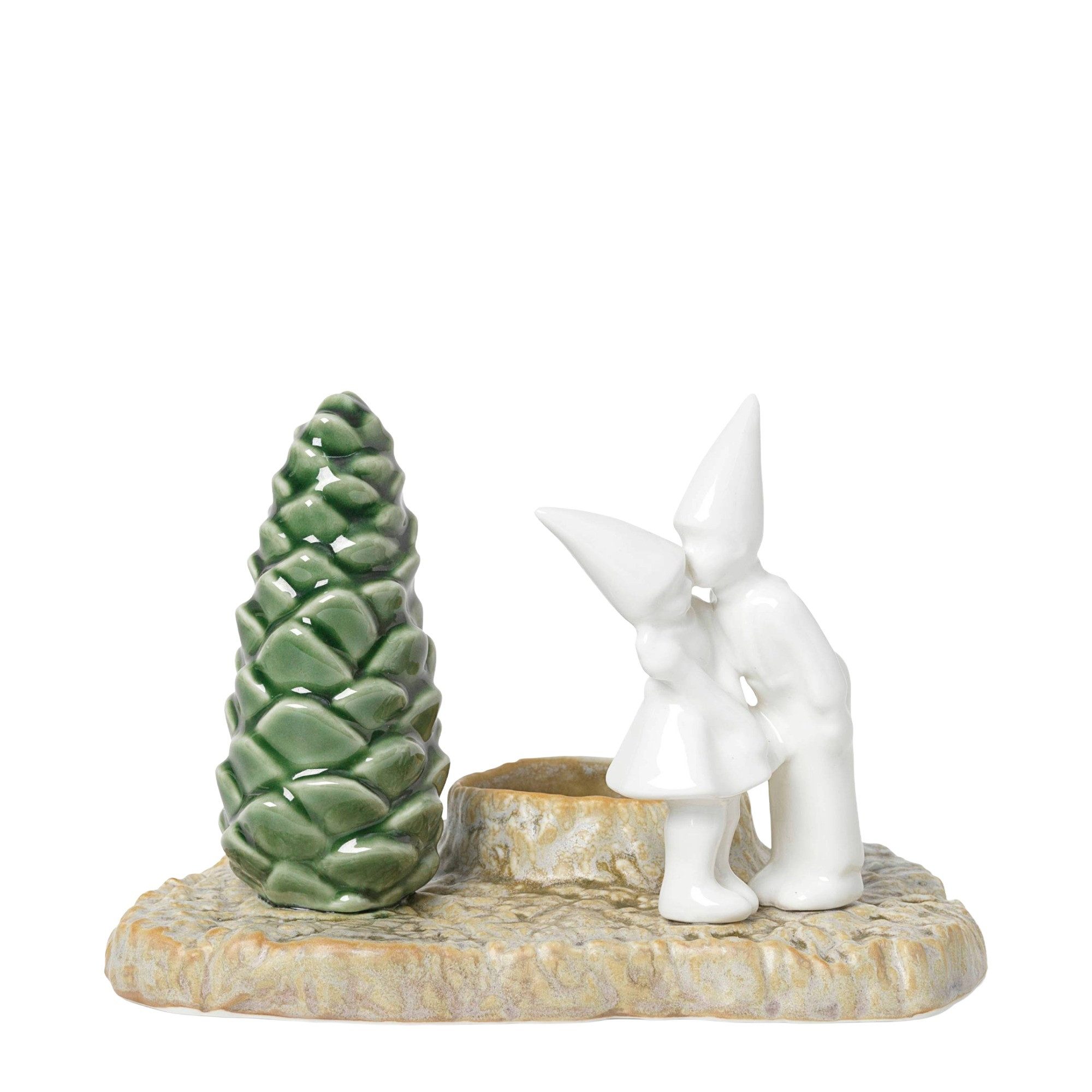 Kähler Подсвечник Kähler Christmas Tales Christmas Kiss H11,5 cm Weiß