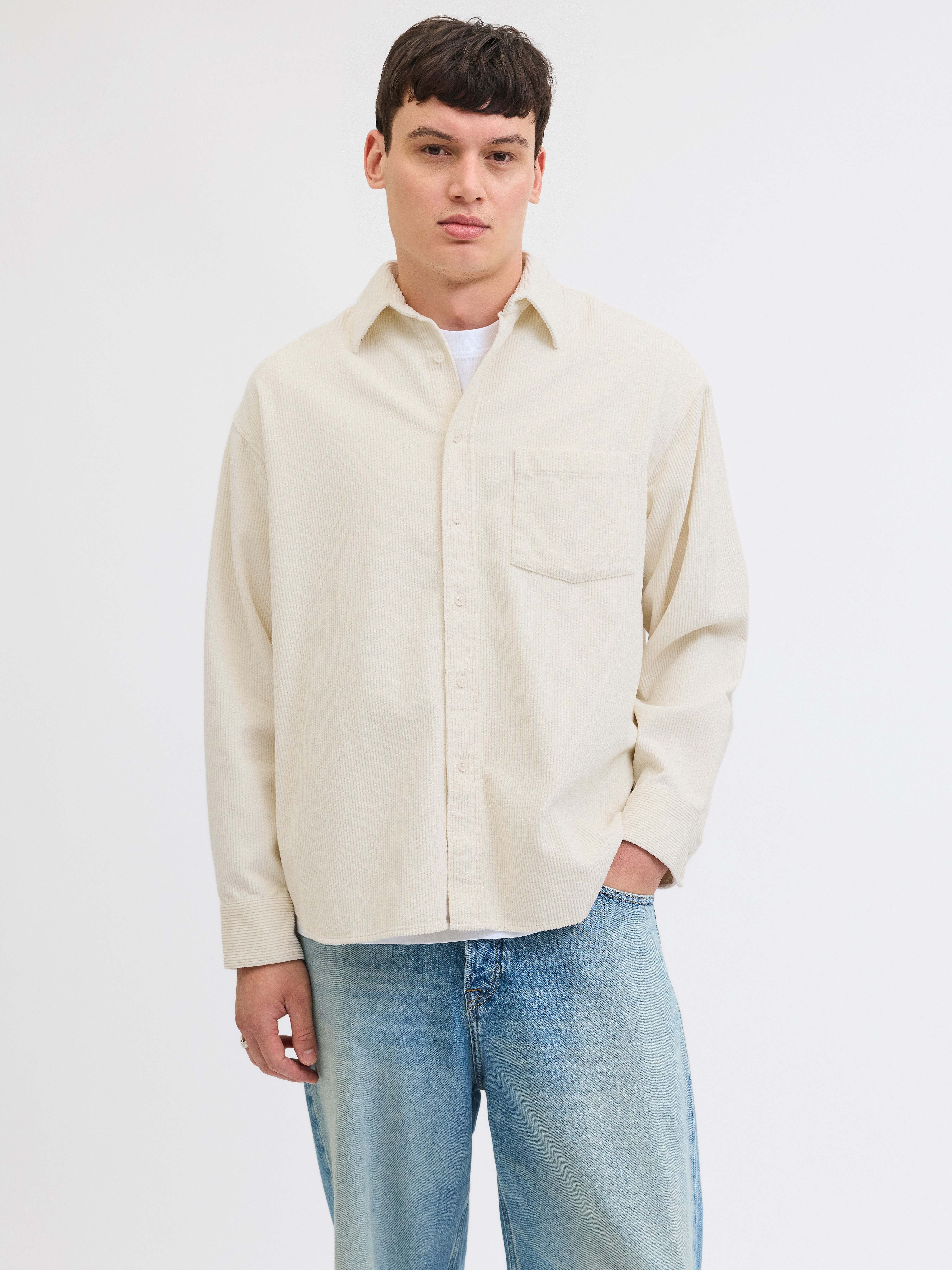 Langarmhemd JORINWOOD OVERSIZED CORD SHIRT LS