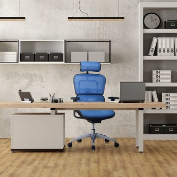 hjh OFFICE Drehstuhl Luxus Chefsessel ERGOHUMAN EDITION Netzstoff (1 St), Bürostuhl ergonomisch