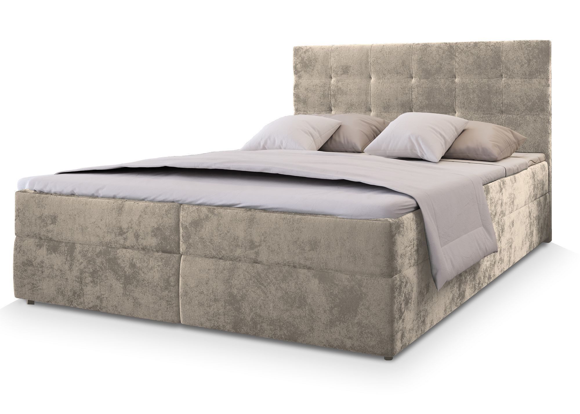Masseno Boxbett GLOS 180x200 cm mit Bonell Matratze und Topper günstig online kaufen