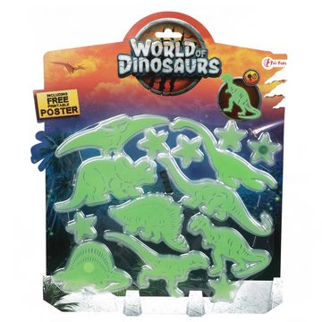 Toi-Toys Aufkleber WORLD OF DINOSAURS - Fluoreszierende Dinos