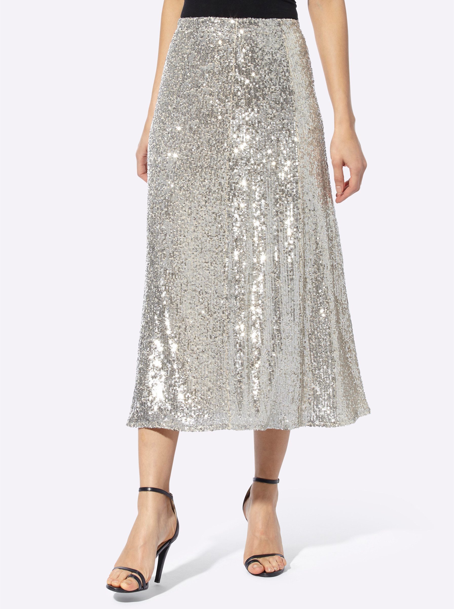 heine A-Linien-Rock Paillettenrock . günstig online kaufen