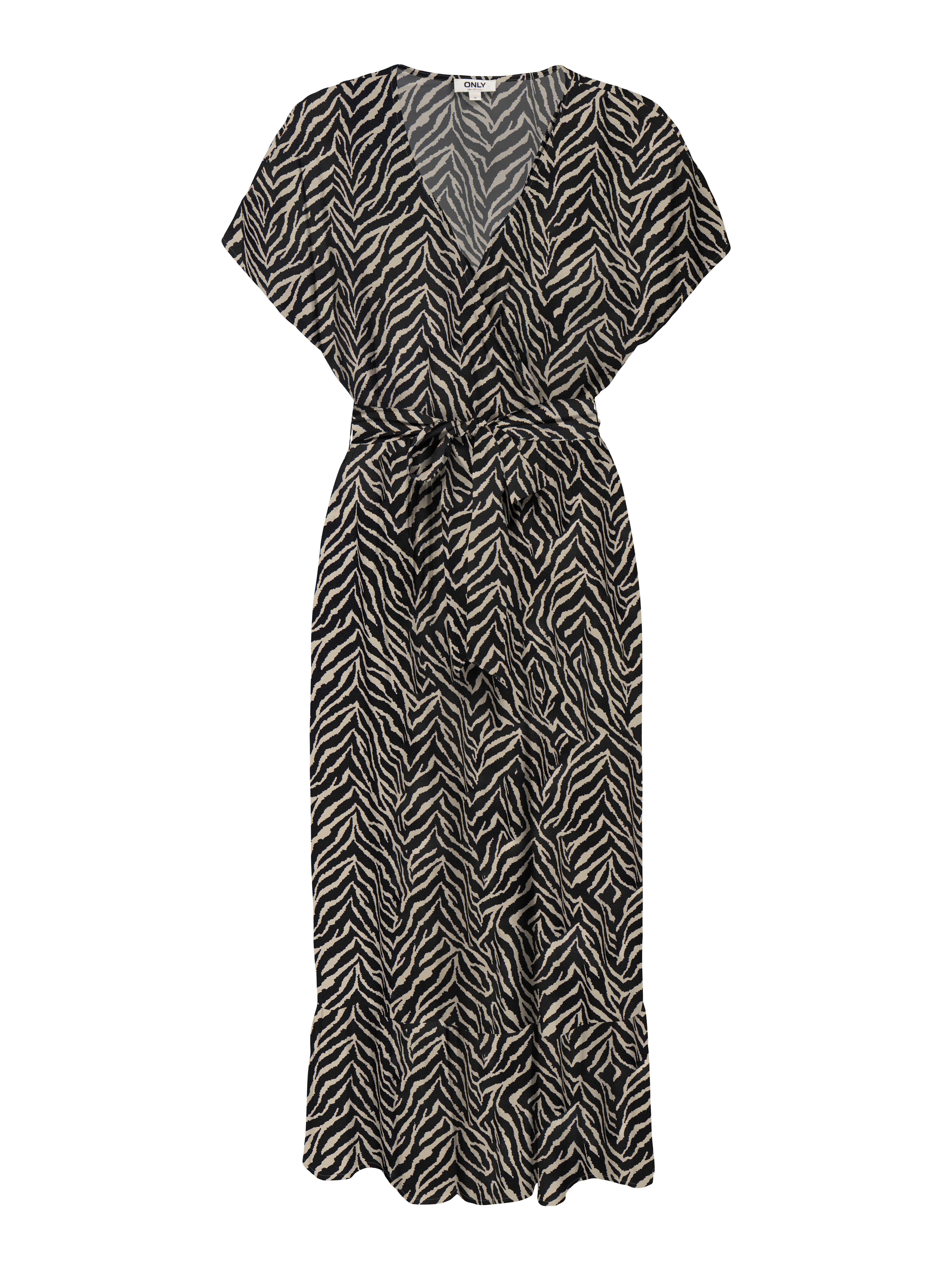 ONLY Sommerkleid ONLZILLA ADELE SS LONG DRESS NOOS WVN Viskose, regular fit, V-Ausschnitt