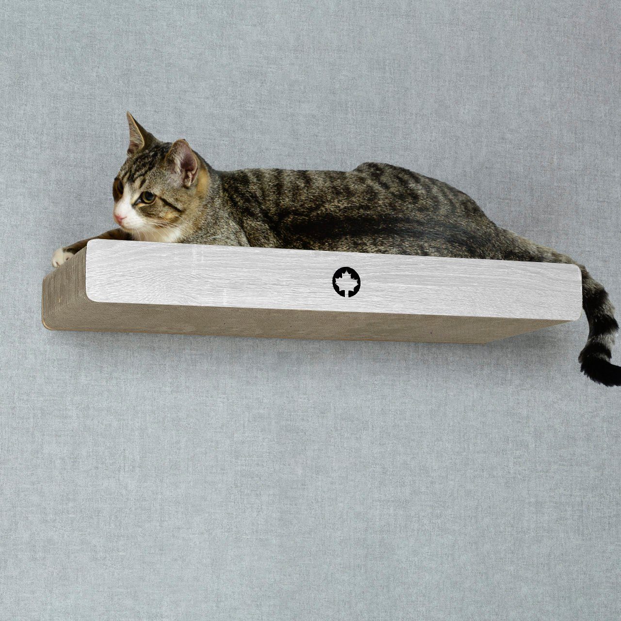 Canadian Cat Company Kratzpappe Cloud- hellgrau, (Kratzbrett mit verdeckter Wandbefestigung, 1-tlg., inkl. Befestigungsmaterial), Ersatzkratzpappen erhältlich