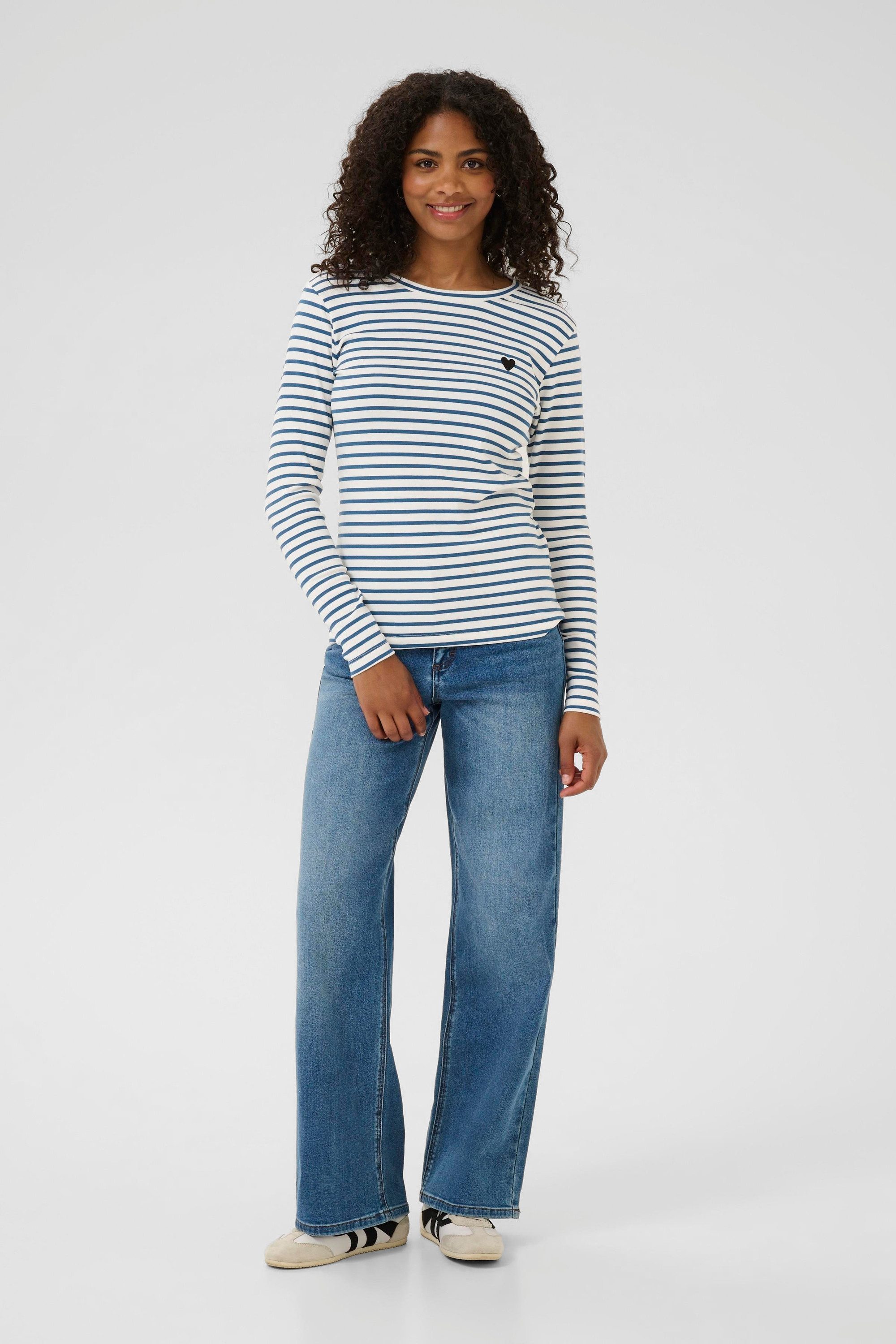 KAFFE Langarmbluse Liddy T-Shirt MIN 16 pcs günstig online kaufen