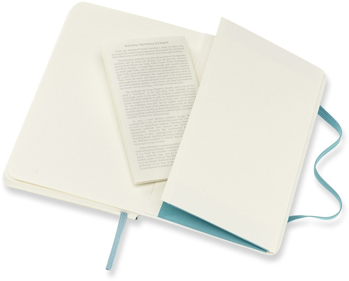 Notizbuch Notizbuch Pocket A6 liniert Softcover riffblau.