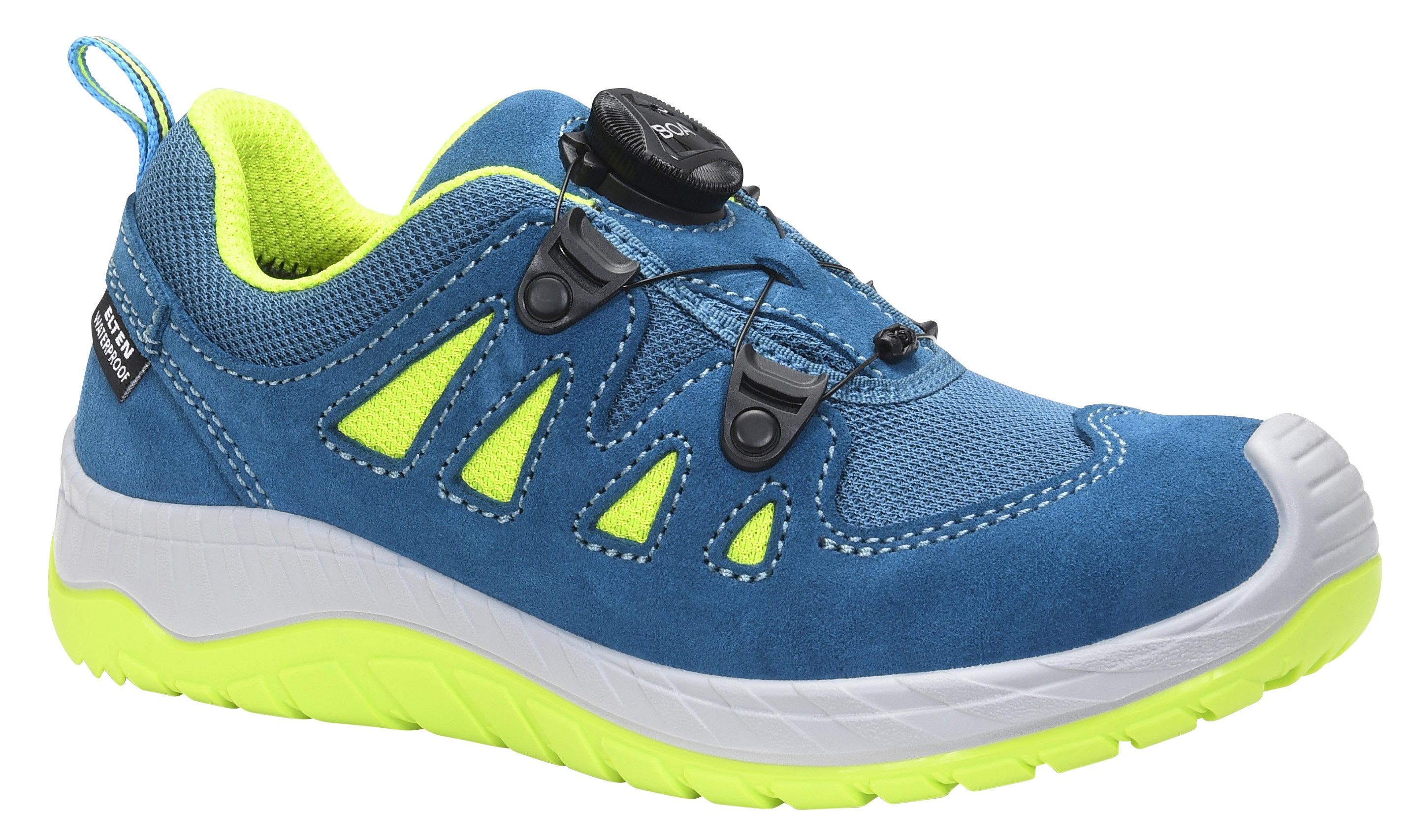 ELTEN MADDOX Kids BOA® petrol-lime Low Sicherheitsschuh (Schuhkarton, Paar)