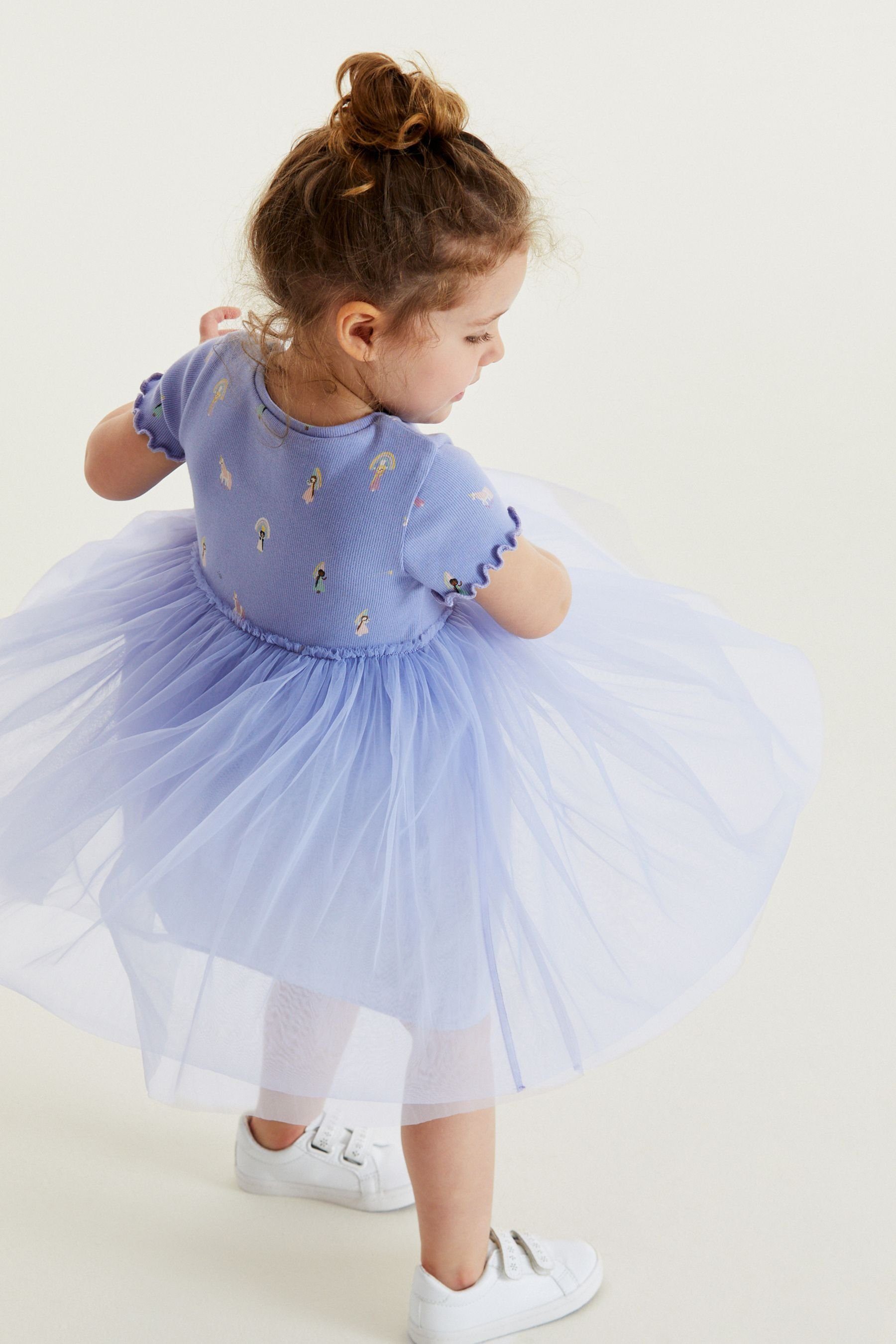 Rock Princess 2-in-1-Kleid mit Next Kleid (1-tlg) Blue Kurzärmeliges