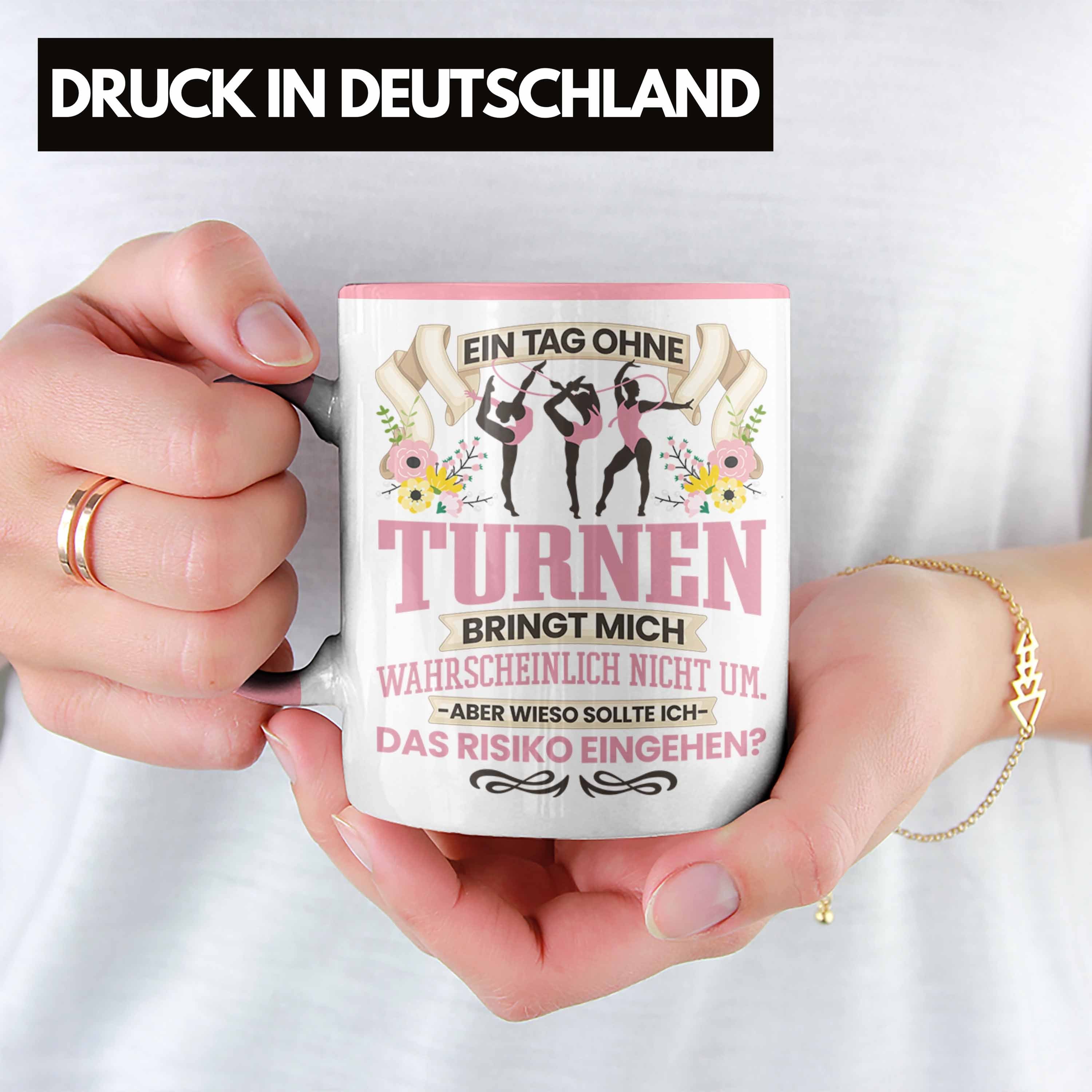 Trendation Tasse Trendation Rosa - Mädchen für Leichta Turnerin Frauen Tasse Turnen Geschenk