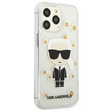 KARL LAGERFELD Handyhülle Case iPhone 13 Pro Max Motiv Karl Blumen