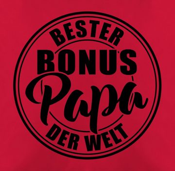 Shirtracer Dekokissen Bester bonus Papa der Welt - schwarz, Vatertagsgeschenk Kissen