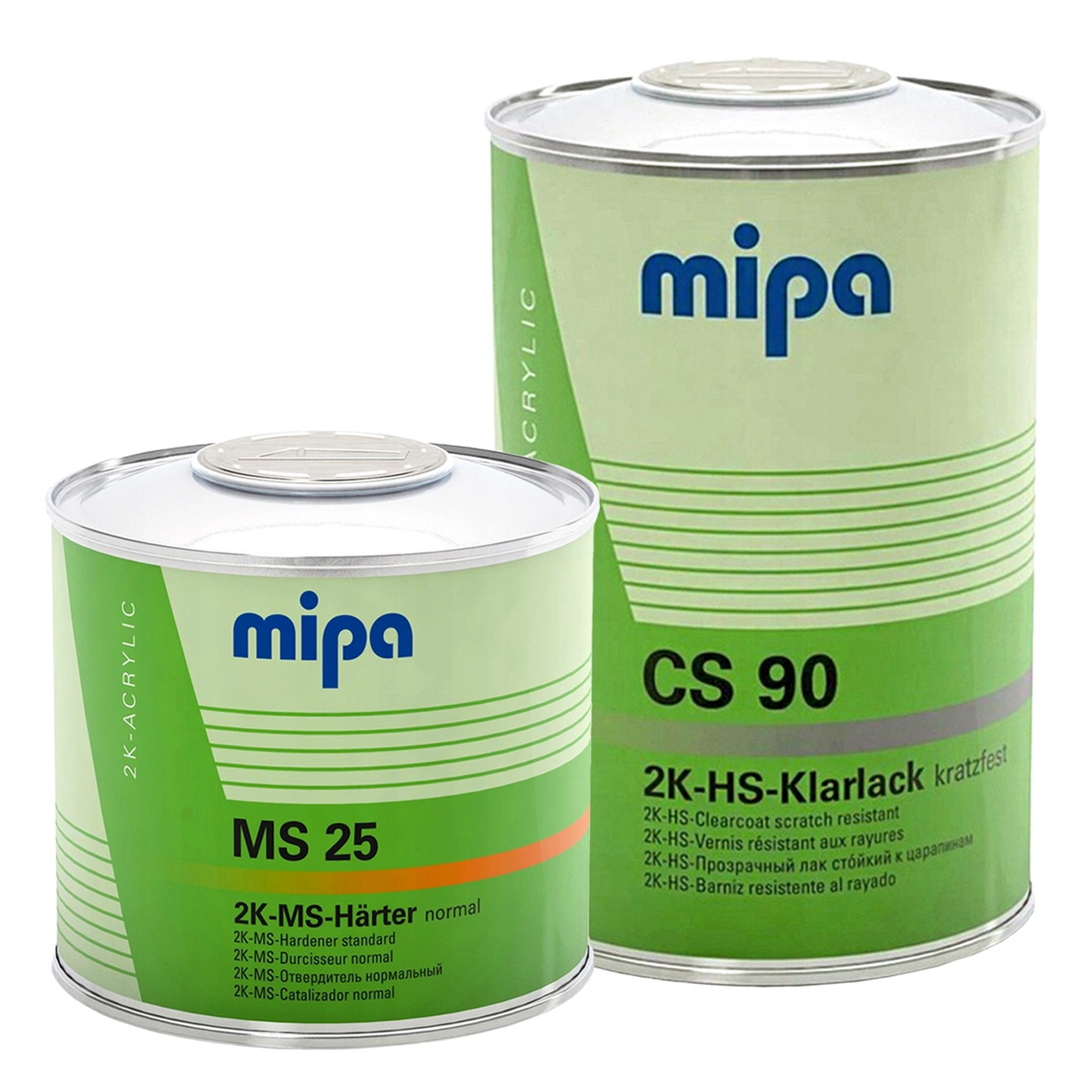 MIPA Klarlack Mipa CS 90 2K HS Klarlack + MS 25 Härter Set 1,5L Kratzfest