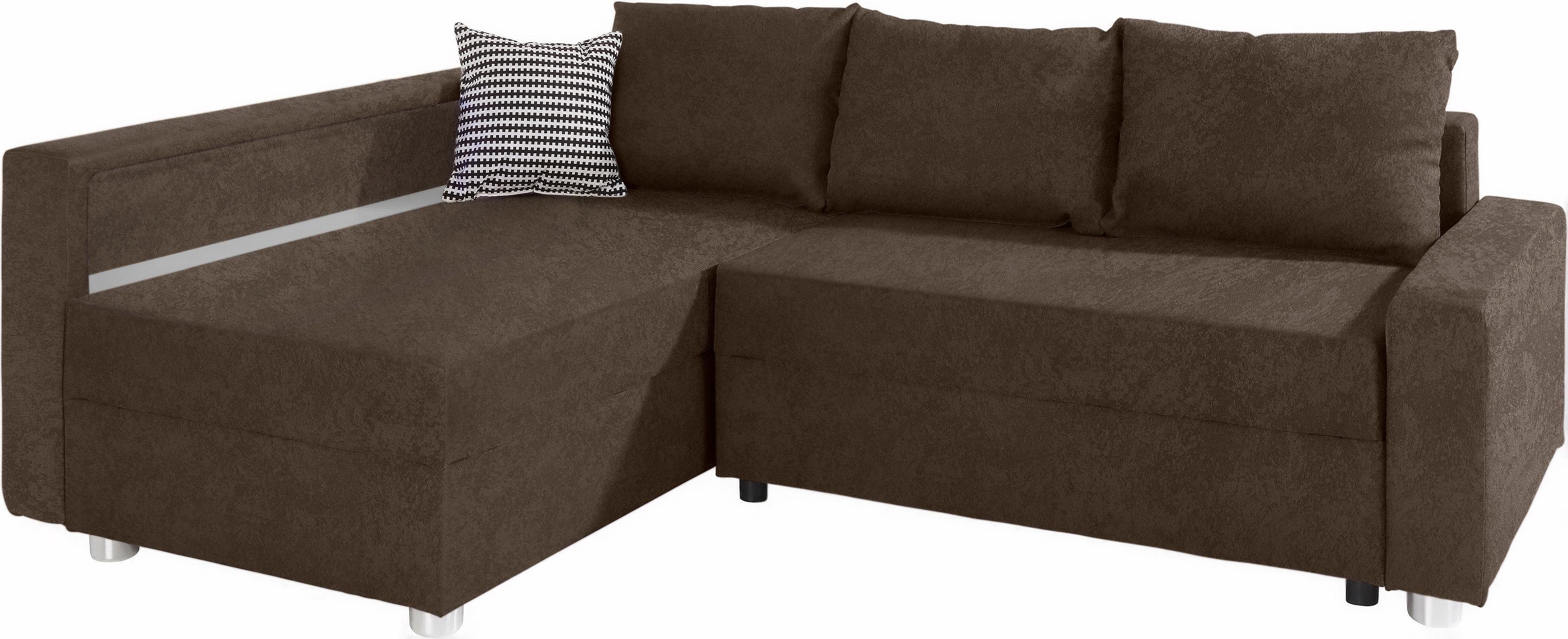 wahlweise Bettfunktion, AB COLLECTION Federkern, Relax, RGB-LED-Beleuchtung Ecksofa mit inklusive