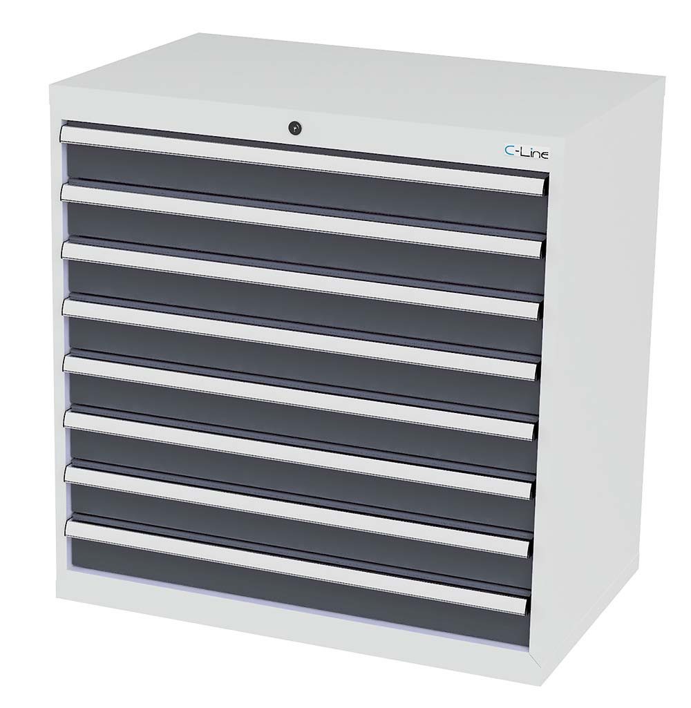 Simplaflex Werkzeugschrank Simplaflex Schubladenschrank, 8 Schubladen, BxTxH 900x575x920 mm