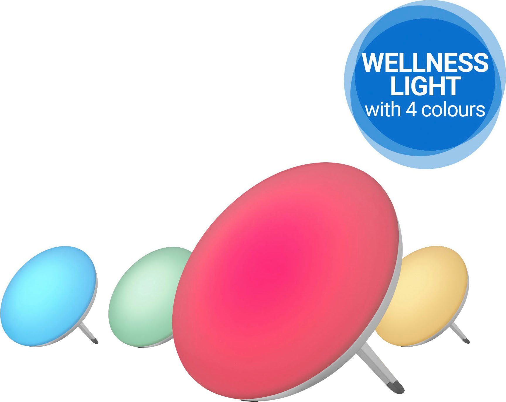 LED Medisana Farbwechsel, Tageslichtlampe Warmweiß LT500, integriert, fest