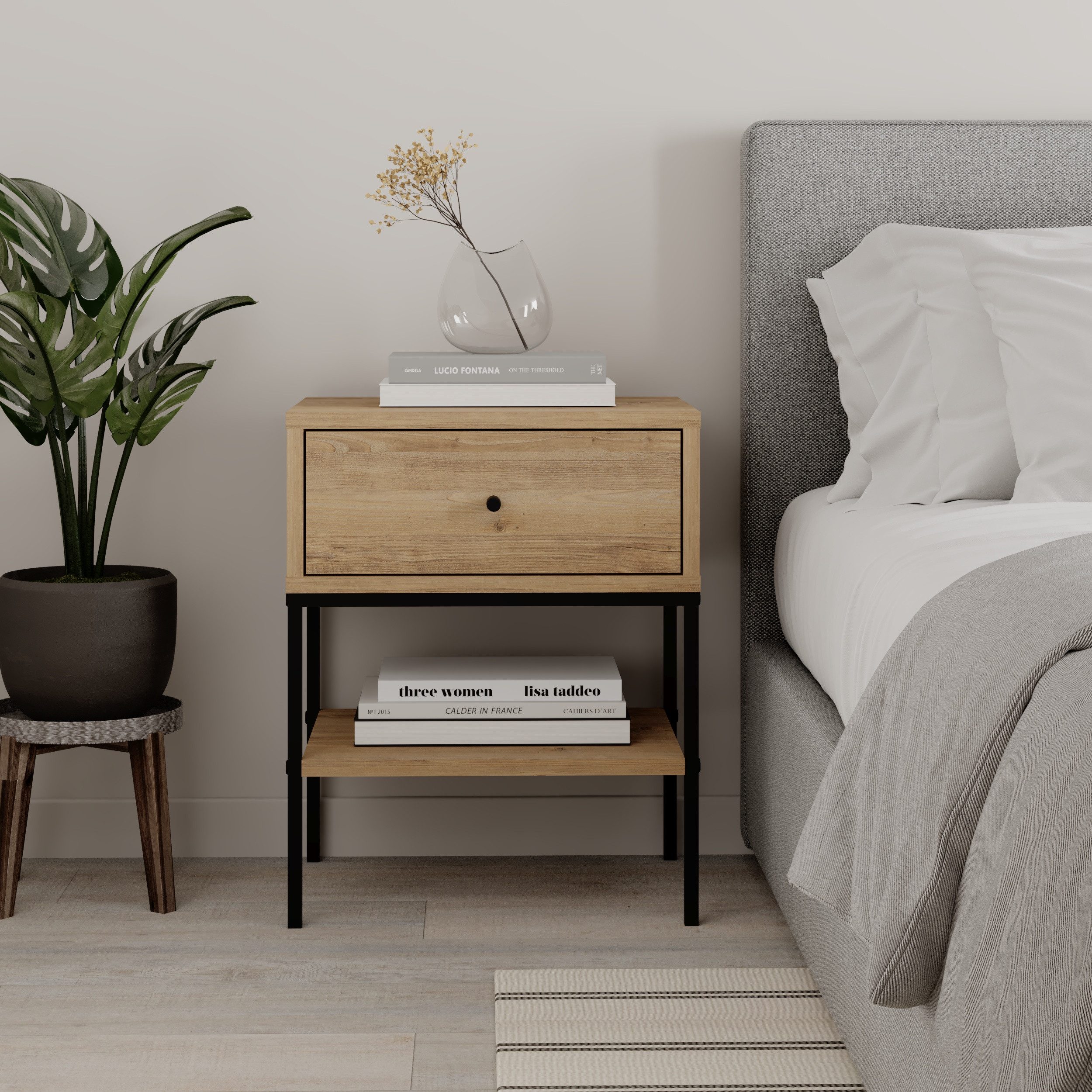 Decortie Nachttisch LISA (1 Nachttisch), Modern günstig online kaufen