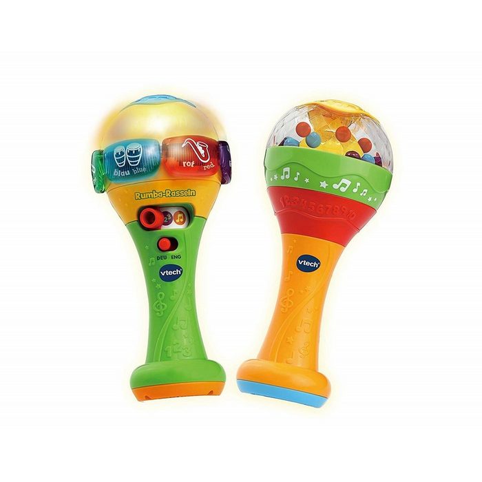Vtech® Spielzeug-Musikinstrument 80-607544 Rumba-Rasseln bilingual Babyspielzeug