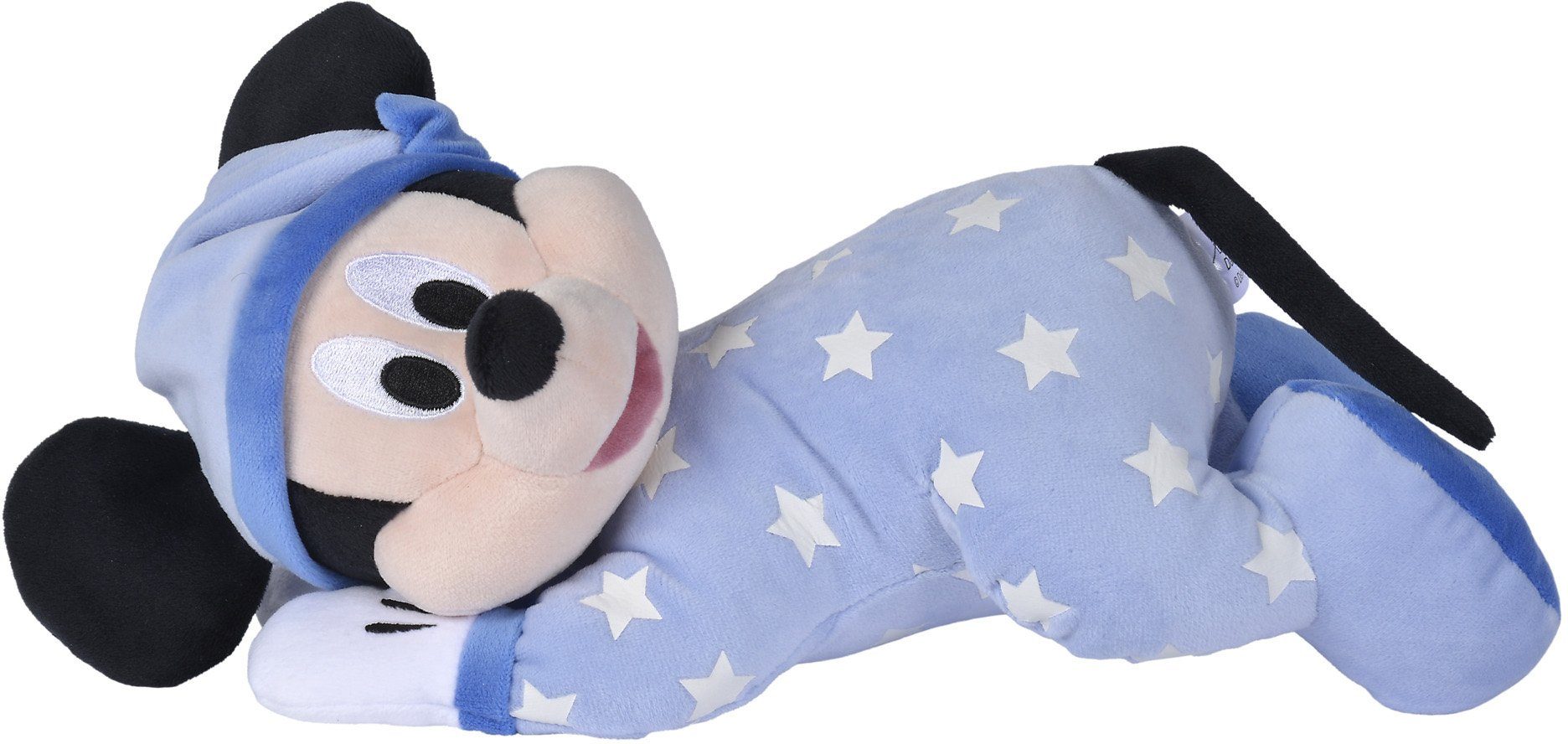 SIMBA Kuscheltier Disney Gute Nacht Mickey, 30 cm, mit Glow in the Dark Effekt