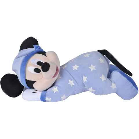 SIMBA Kuscheltier Disney Gute Nacht Mickey, 30 cm, mit Glow in the Dark Effekt