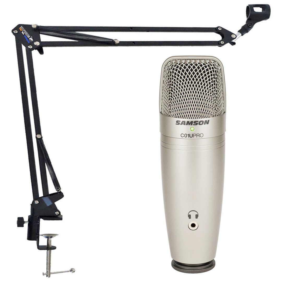 Mikrofon Samson C01U Pro USB Mikrofon mit Gelenkarm