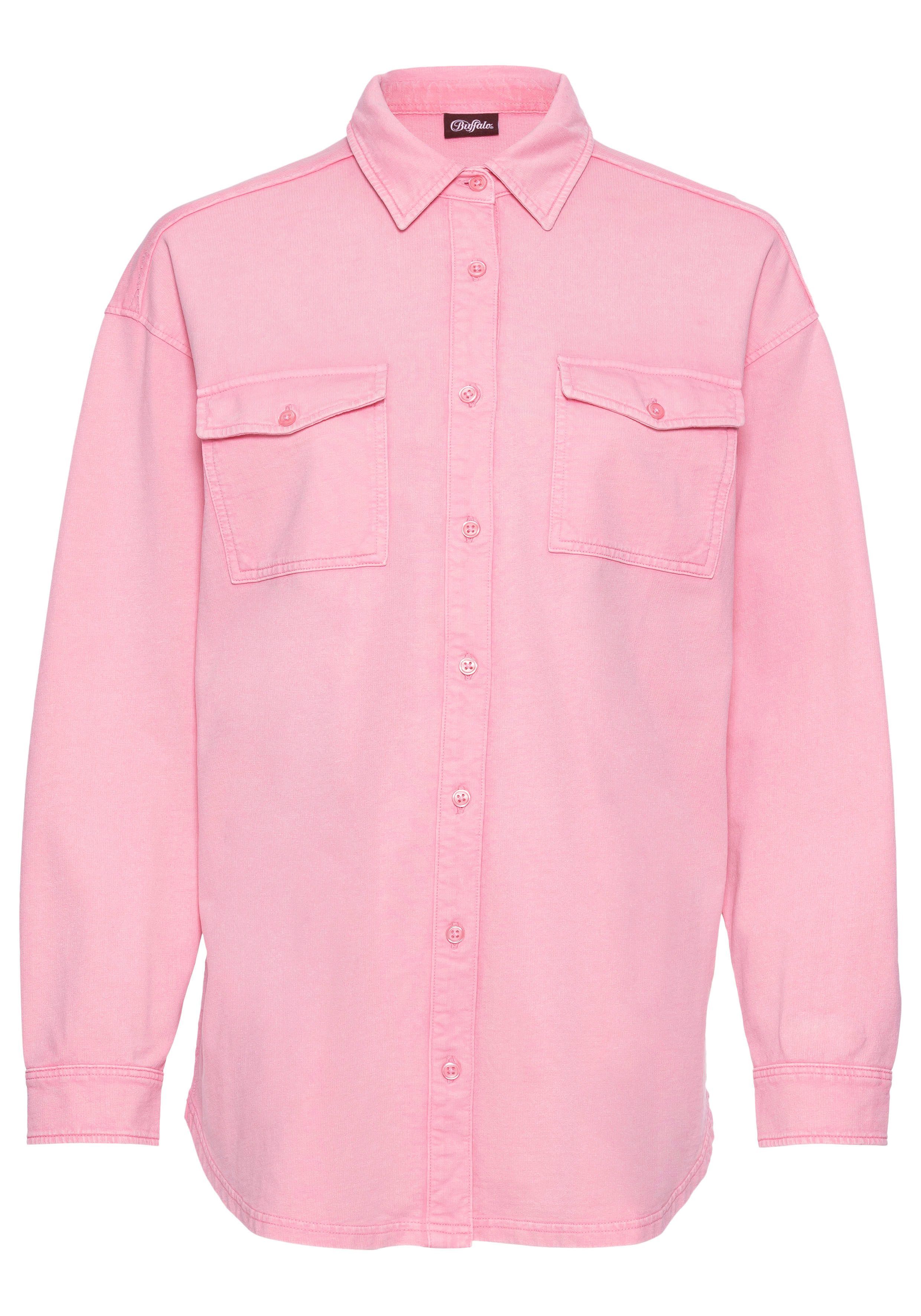 Buffalo Blusenshirt Loungeshirt im Used-Look, Loungewear – Bild 2 von 5