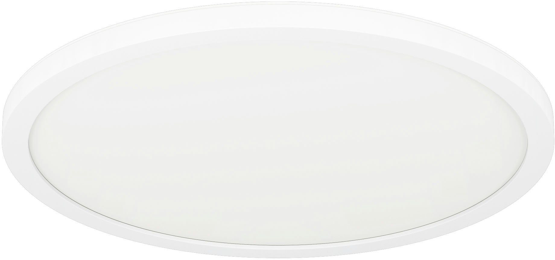 EGLO Deckenleuchte ROVITO-Z, LED fest integriert, warmweiß - kaltweiß,  Deckenleuchte in weiß aus Kunststoff - 14,6W - warmweiß - kaltweiß,  Hochwertige und moderne Leuchte von EGLO Leuchten