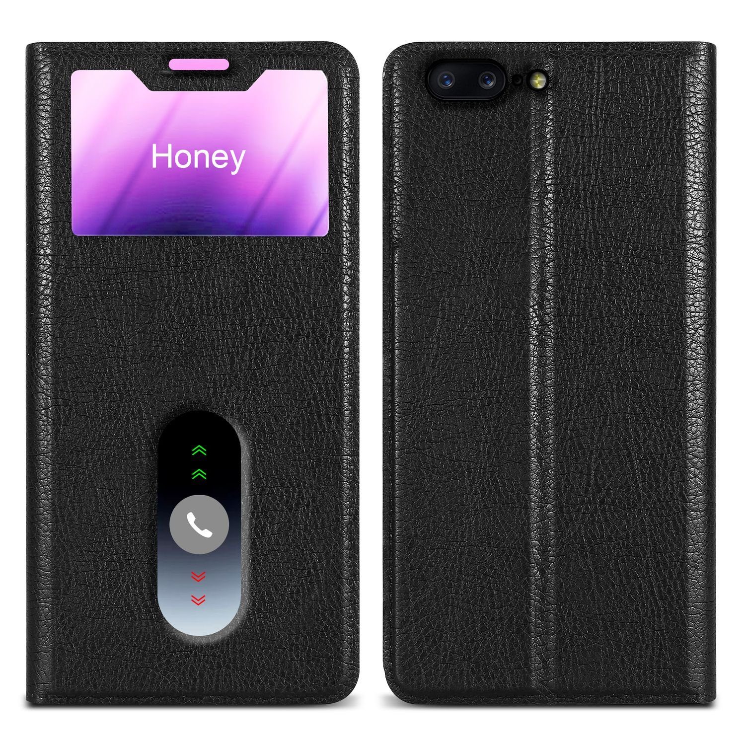 Cadorabo Handyhülle für OnePlus 5 Hülle OnePlus 5, Klappbare Handy Schutzhülle - Hülle - mit Standfunktion und Kartenfach