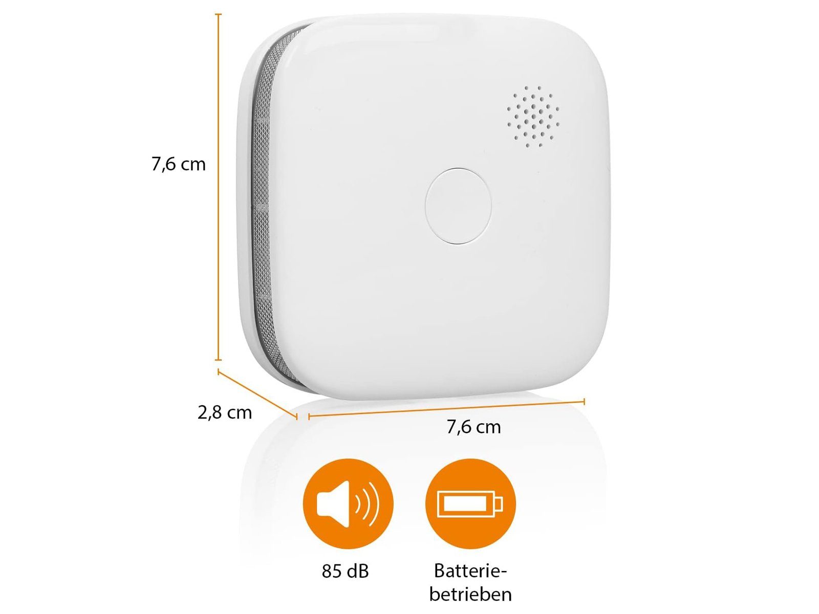 smartwares Rauchmelder (3er Set Optischer Brandmelder mit 1 Jahres Batterie, WiFi, mit App)