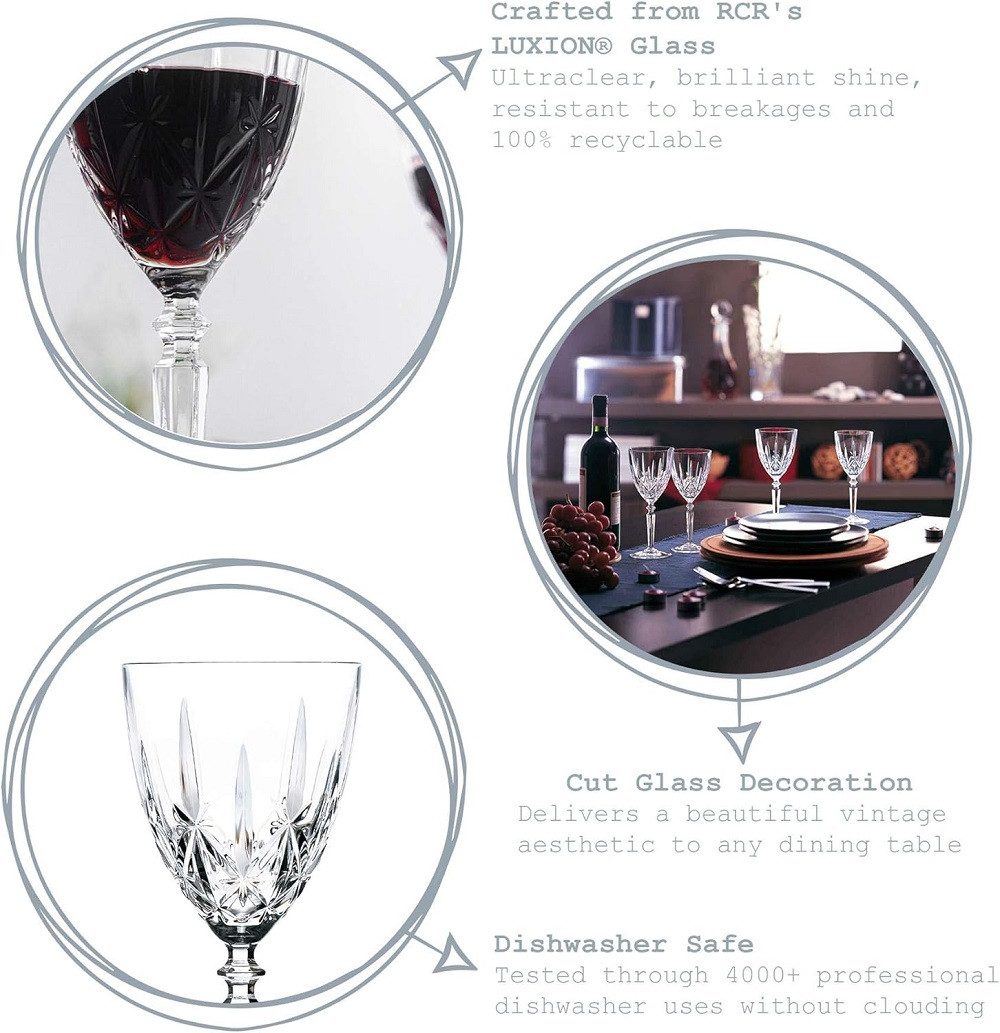 RCR Weinglas RCR Orchestra Weinglas 290 ml 6er Set, Kristallglas