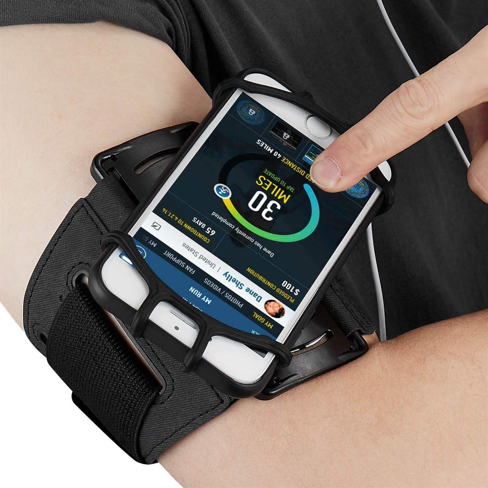DE Sportarmband Armtasche Joggen Fitnesstasche Hülle Halter für Smartphone Handy 