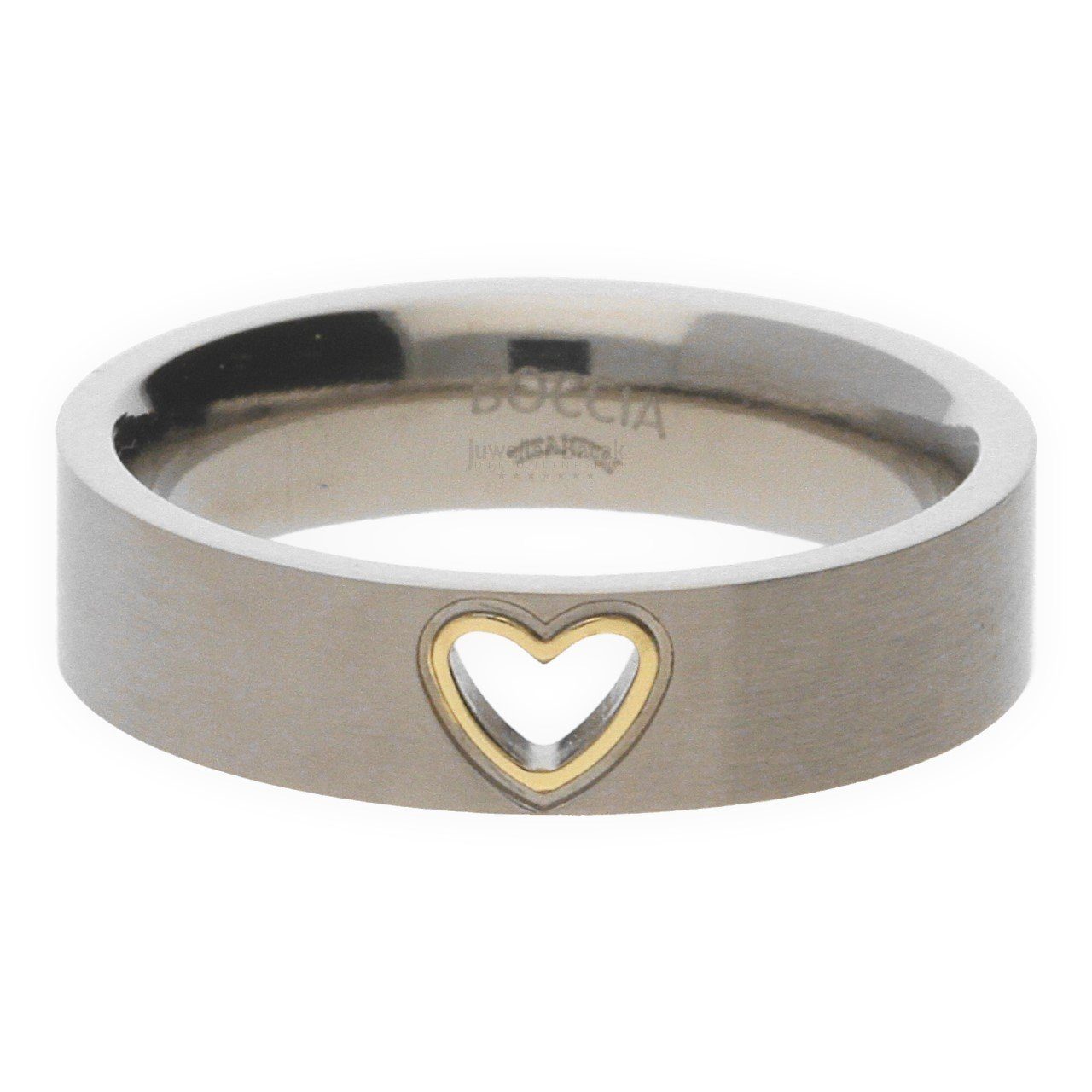 Boccia Fingerring Boccia Ring 0143-0252 Titan Herz (kein Set, 1-tlg)