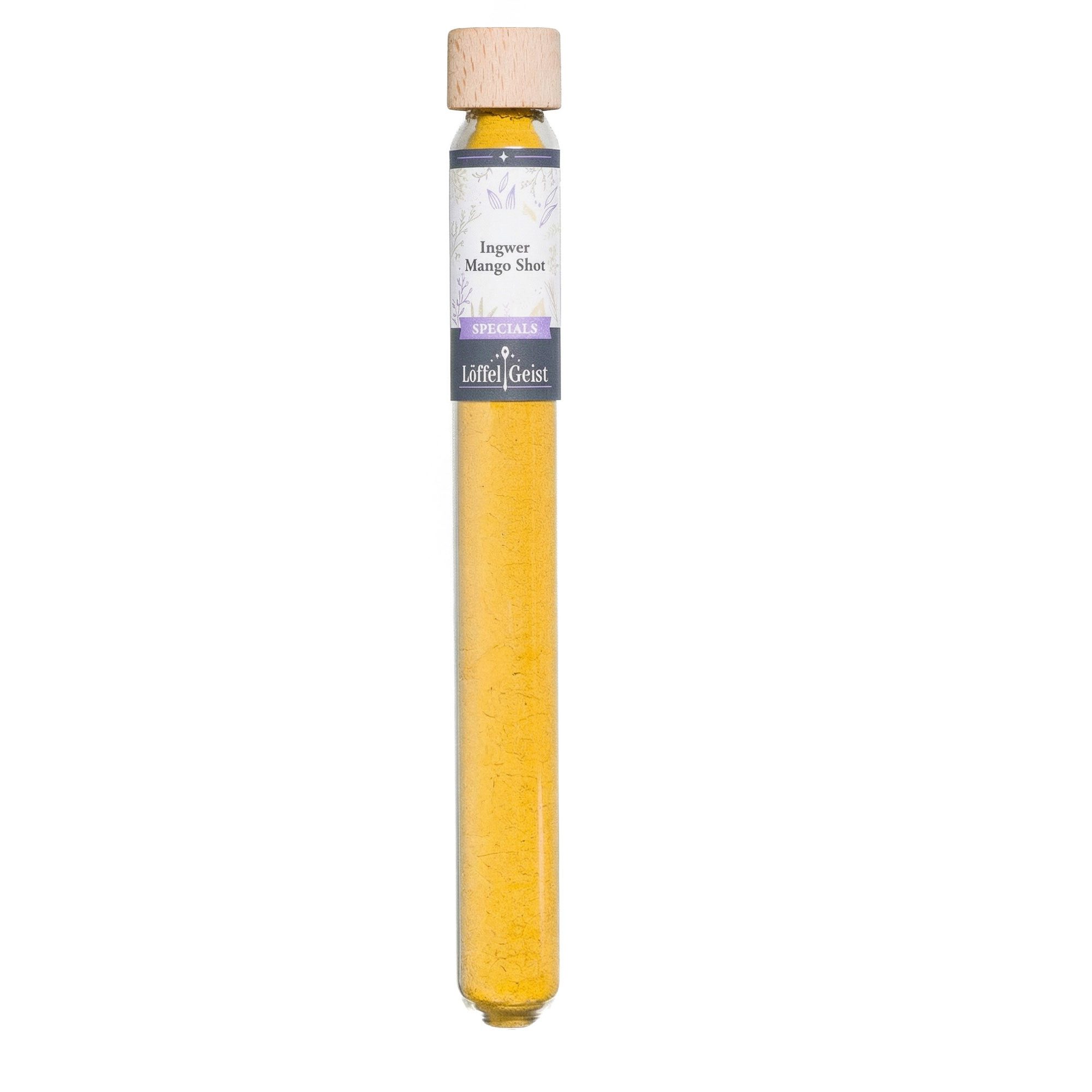 Löffelgeist Gewürz Ingwer Mango Shot(30g im praktischen Dosierglas)