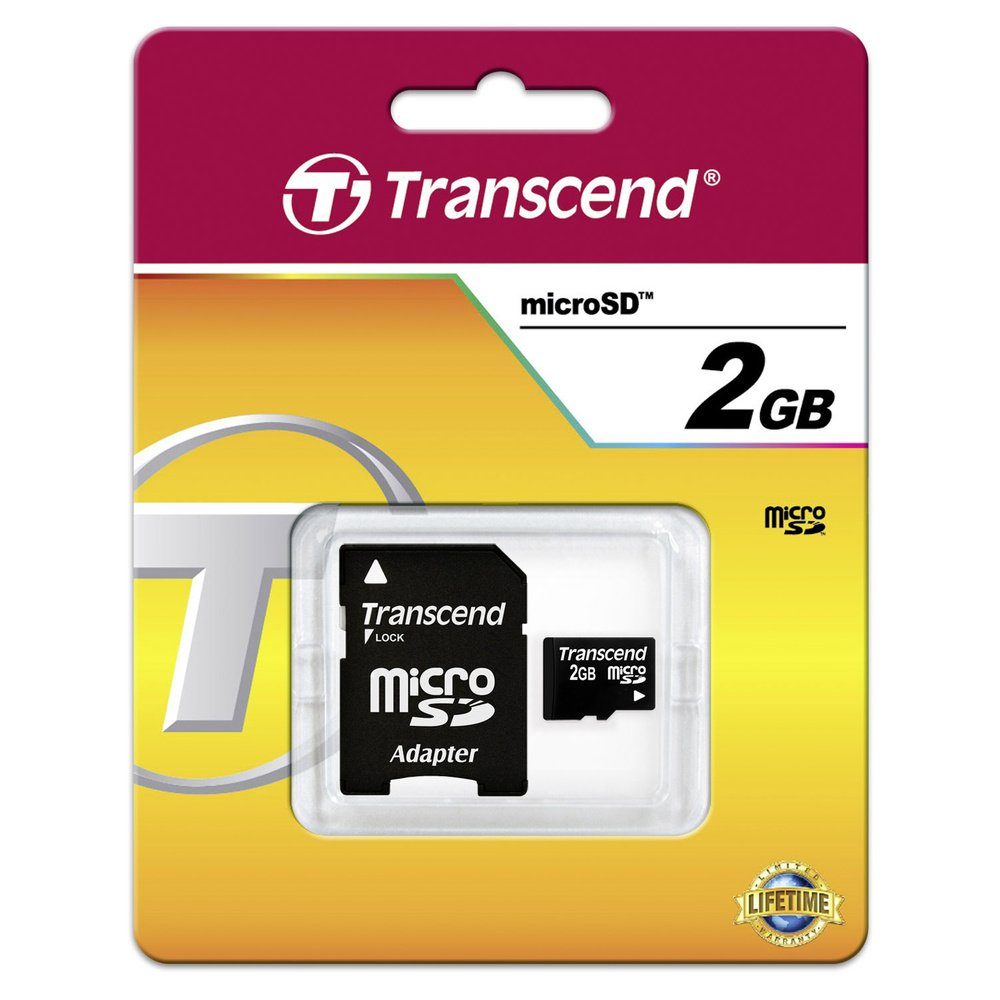 Transcend Transcend TS2GUSD microSD-Karte Industrial 2 GB Class 2 inkl. SD-Adapt Speicherkarte