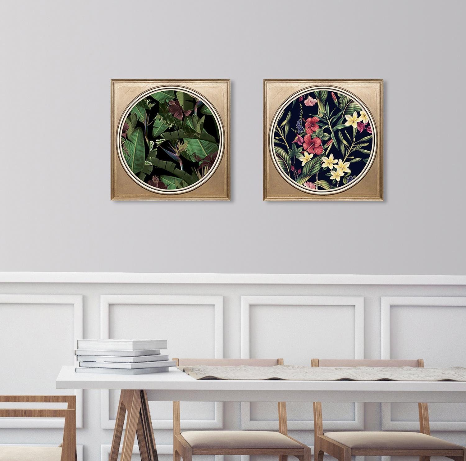 queence Acrylglasbild Tropische Pflanzen II, Blumen, Blumenbilder, Gemälde, Kunst, Pflanzen, Pflanzenbilder, Fine Art-Print in Galeriequalität