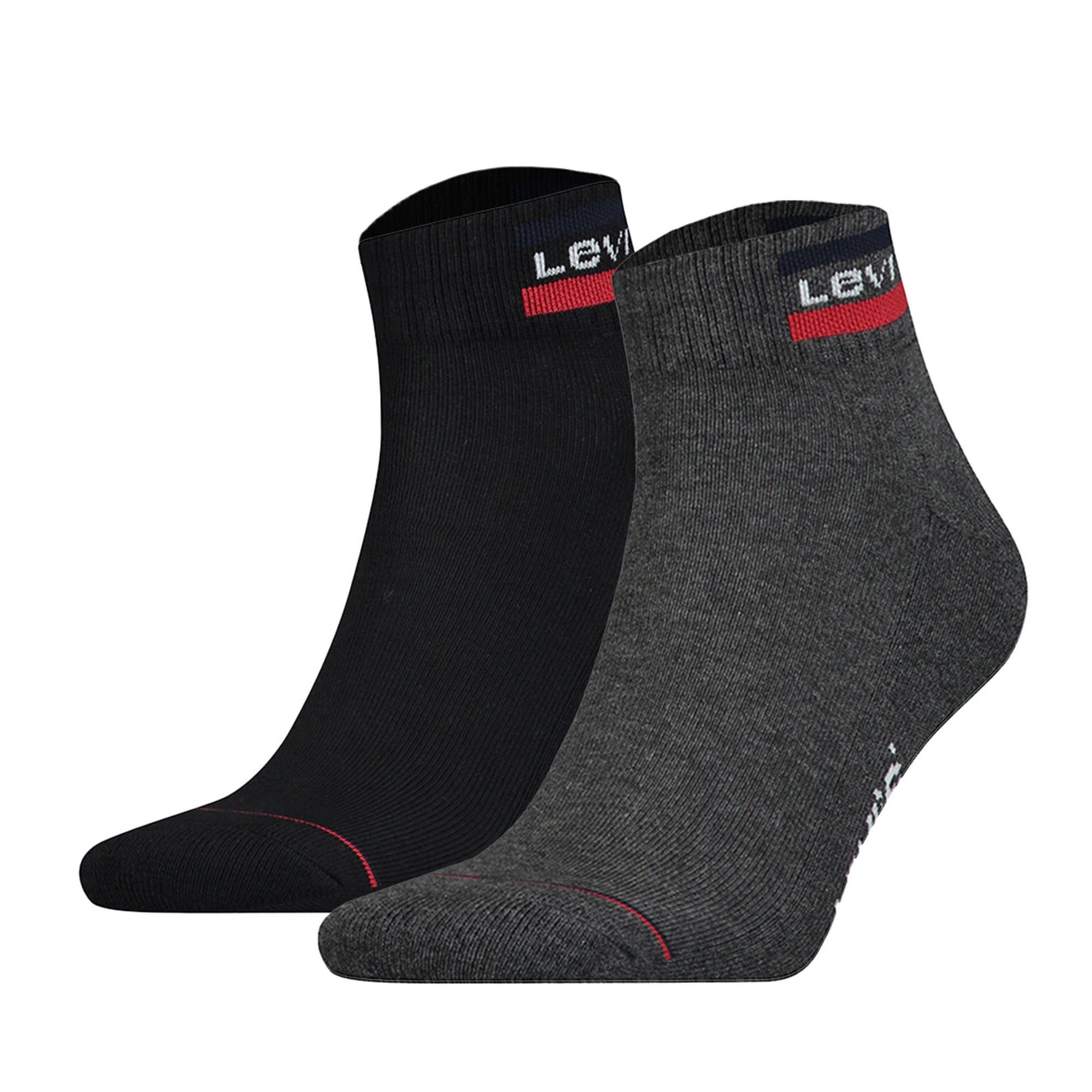 Levi's® Kurzsocken Unisex Socken 2er Pack Baumwolle (Packung, 2er Pack)