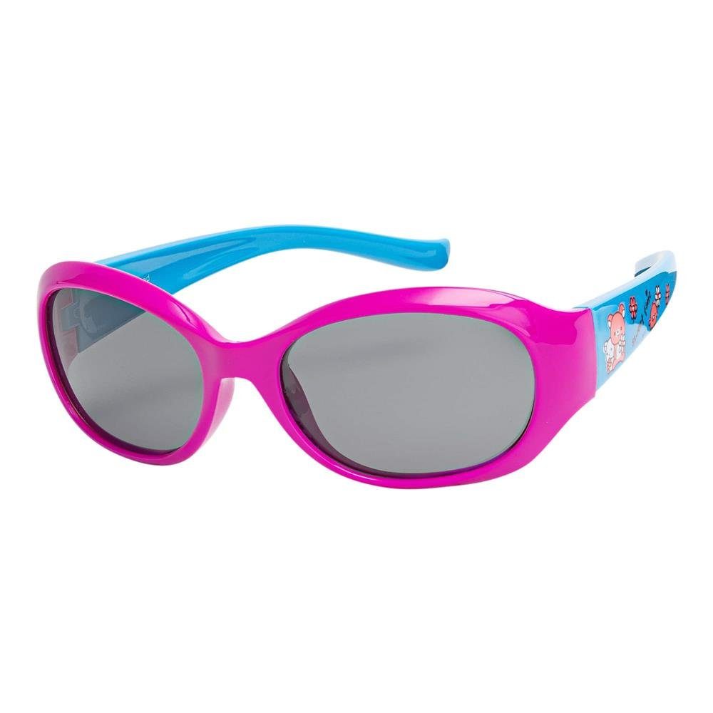 BEZLIT Eyewear Retrosonnenbrille Mädchen Kinder Sonnenbrille Blümchen Stil (1-St) mit polarisierten Linsen Pink-Blau