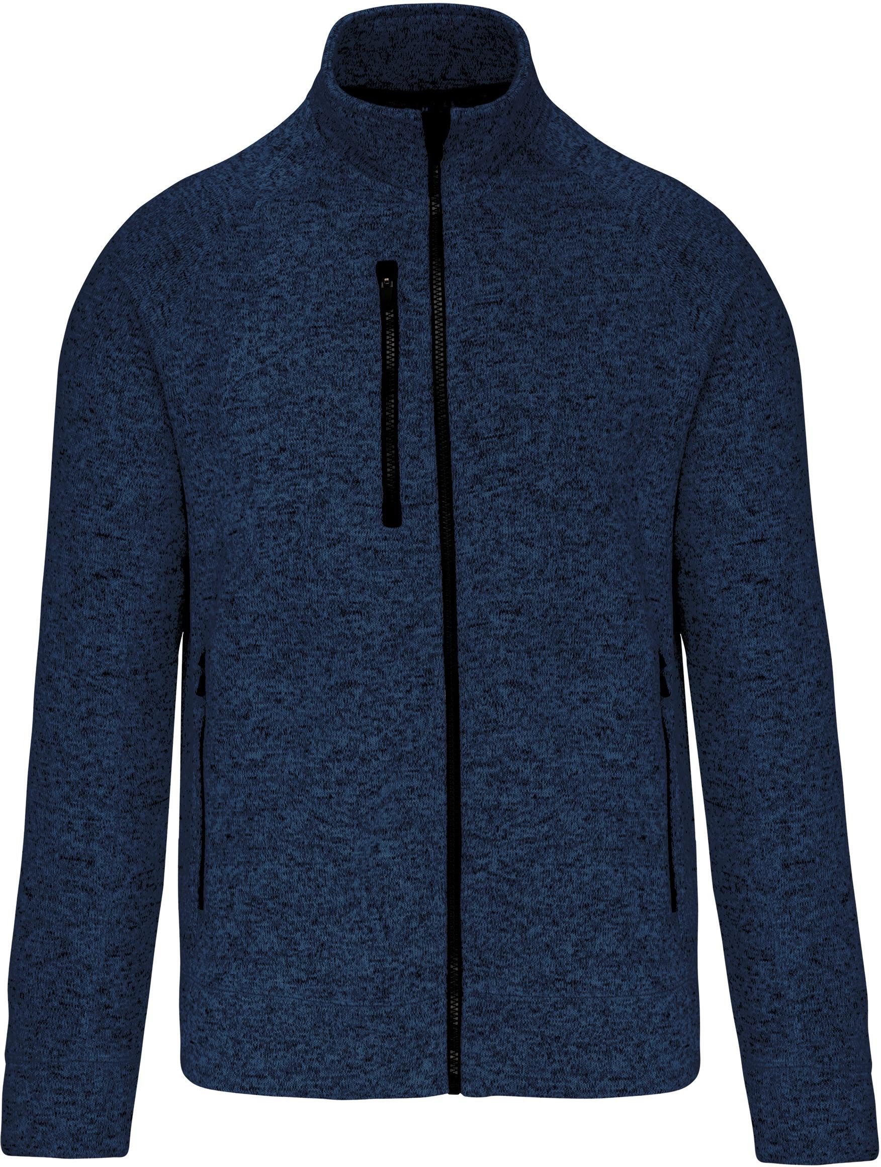 Outdoorjacke Herren-Weste mit Reißverschluss, aus Chiné