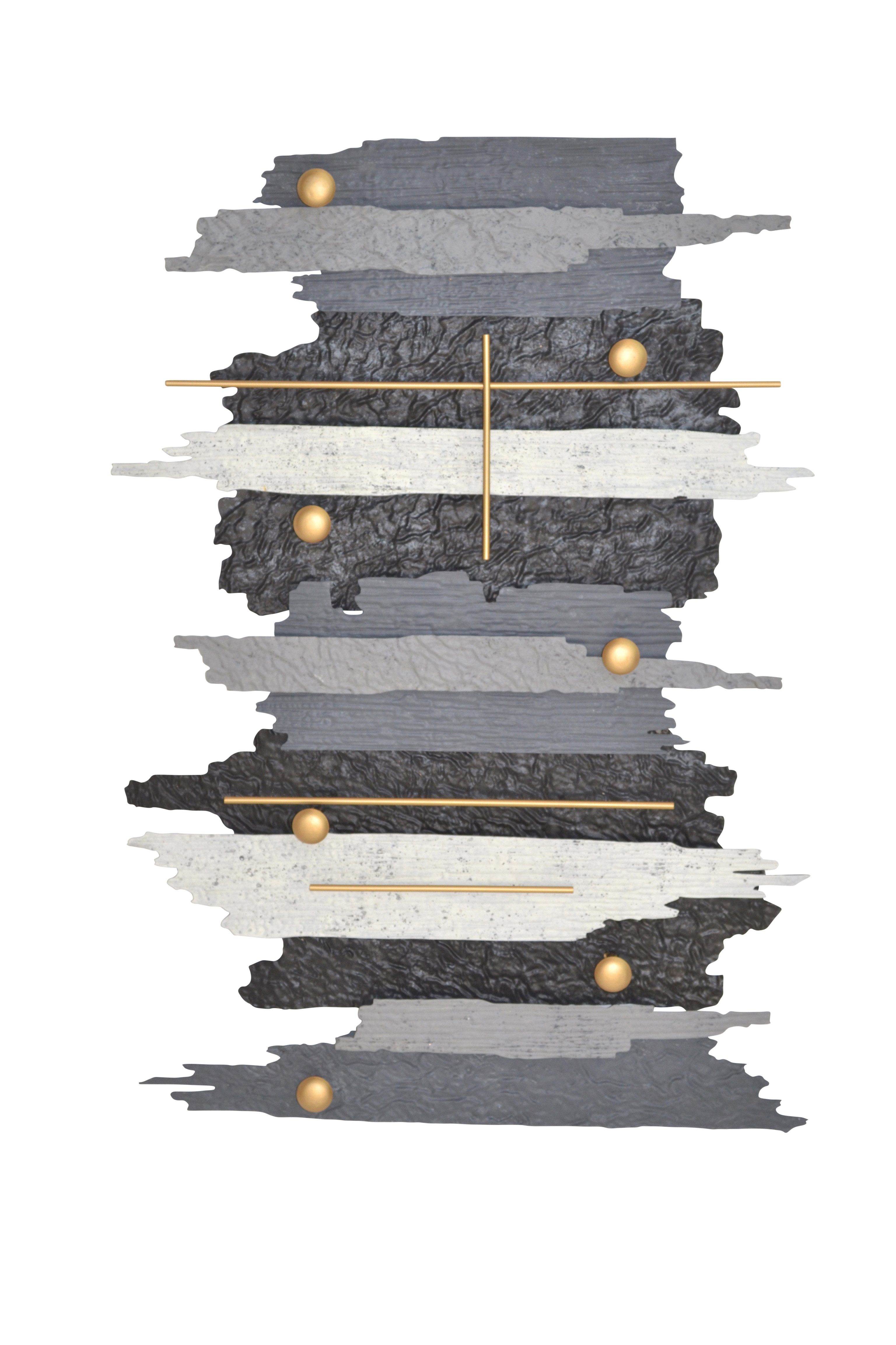 moebel-direkt-online Wandgarderobe black and white mix