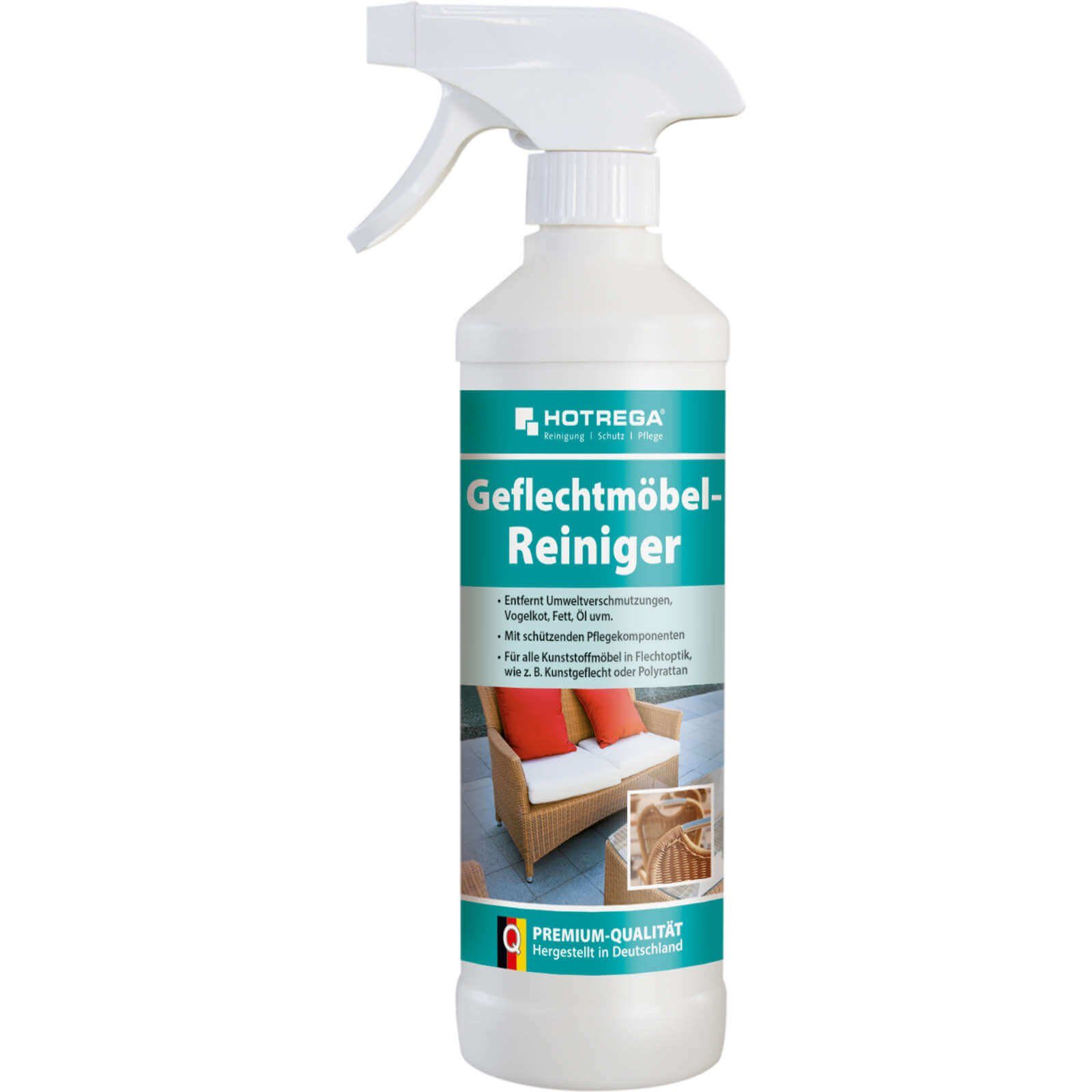 HOTREGA® Geflechtmöbel Reiniger Kunststoff- & Holzreiniger Möbelpflege 500ml Kunststoffreiniger