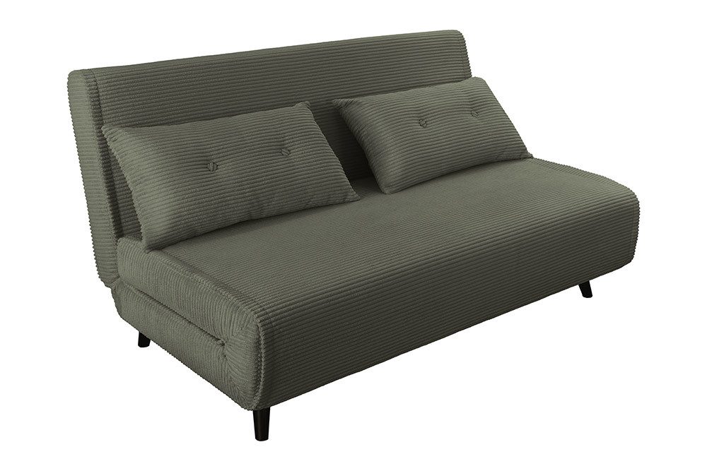 riess-ambiente Relaxsessel SMART MULTIFUNCTION 140cm grün - Cord, Bettfunktion, FSC-zertifiziert (Einzelartikel, 1-St), Ausziehbarer Schlafsessel - ideal für Arbeits-, Wohn- und Gästezimmer