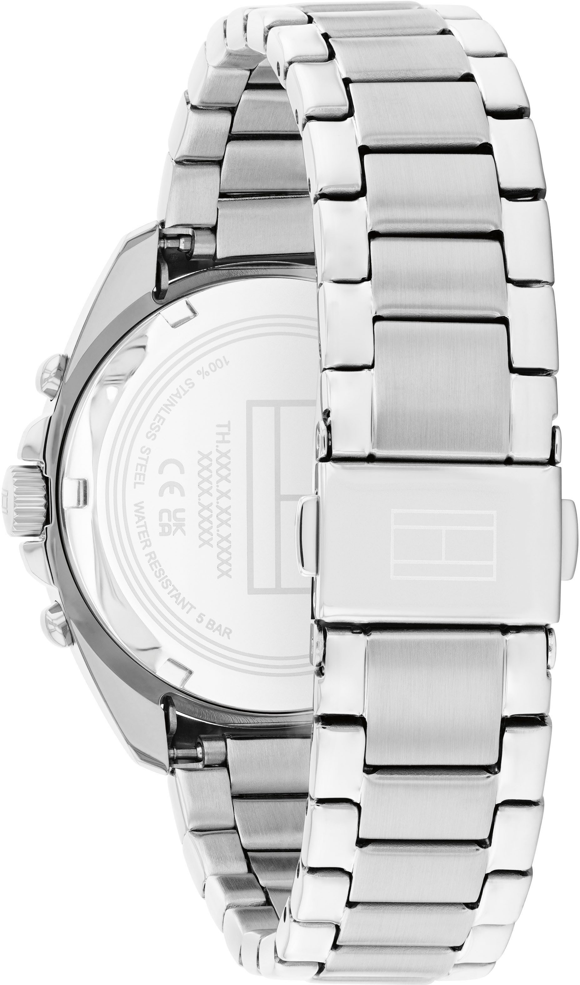 Tommy Hilfiger Multifunktionsuhr MELLIE 1782785, Quarzuhr, Armbanduhr, Damenuhr, Edelstahlarmband, analog, Glassteine
