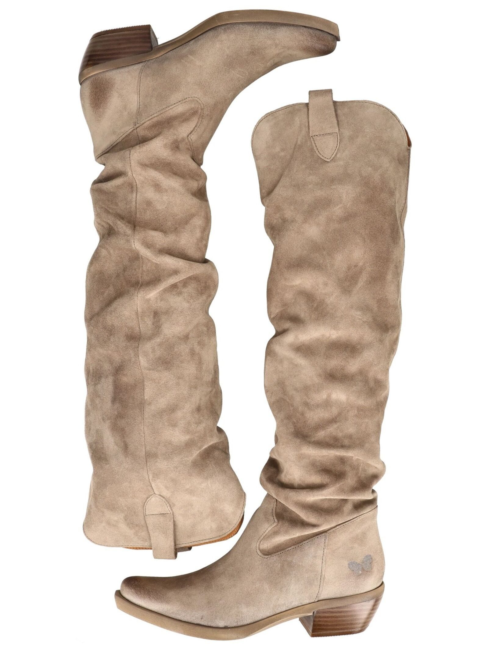 Felmini Stiefel Veloursleder . Bikerboots