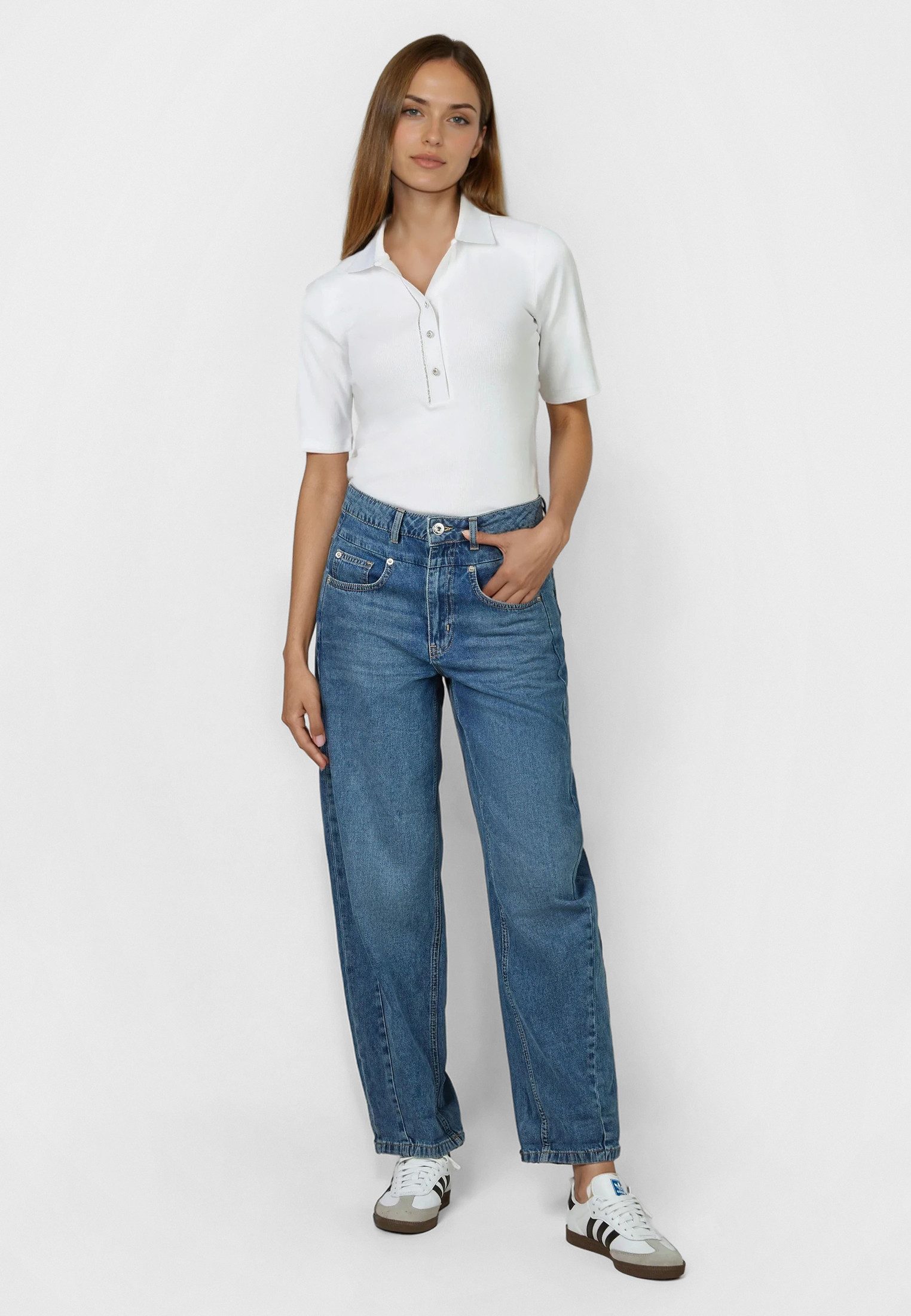 MARC AUREL Weite Jeans Barrel Fit günstig online kaufen