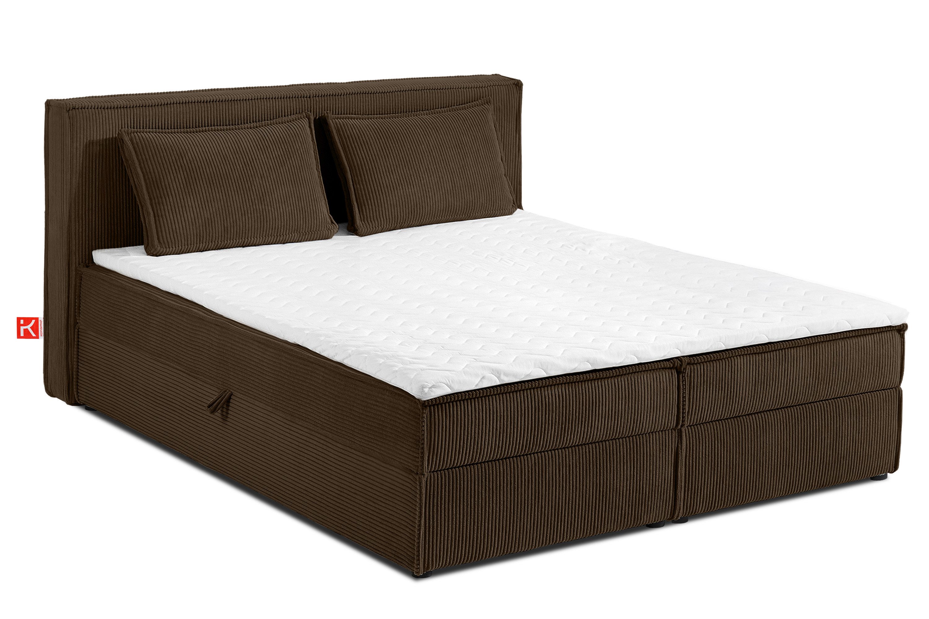 KONSIMO® Boxspringbett ROTI Polsterbett, inkl. Matratze günstig online kaufen