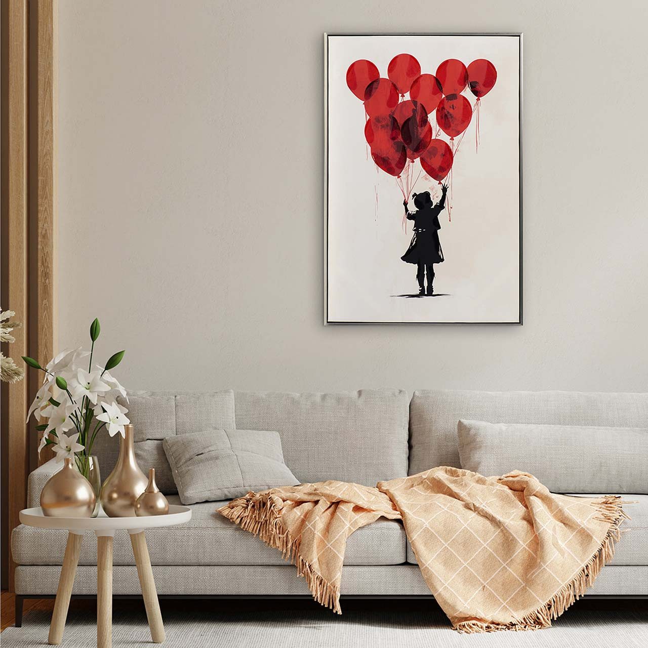 ArtUniverse Gemälde Balloon Girl 60x90 cm, .
