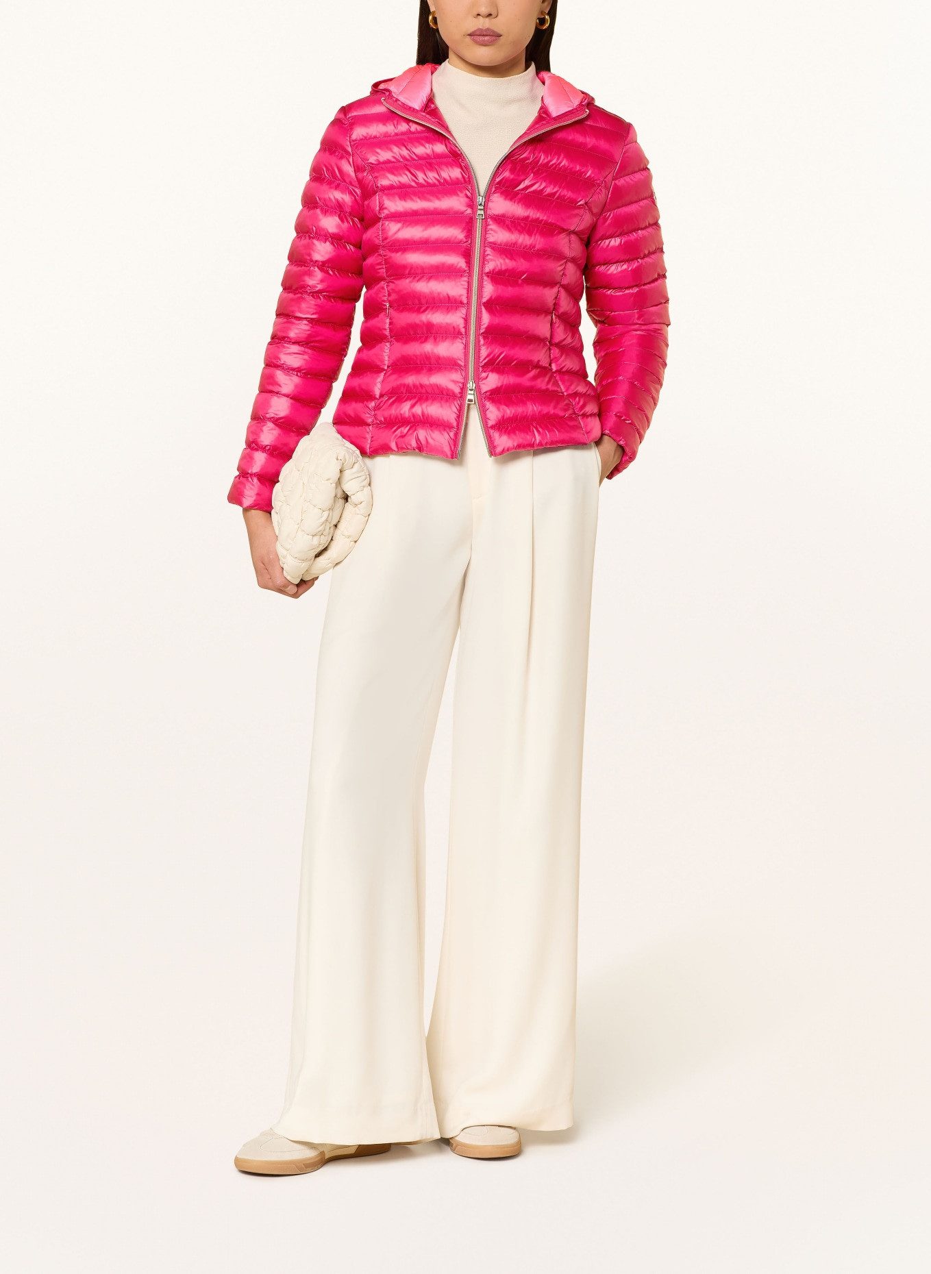 No.1 COMO Steppjacke - leichte Steppjacke Damen - wasserabweisende Übergangsjacke mit Kapuz