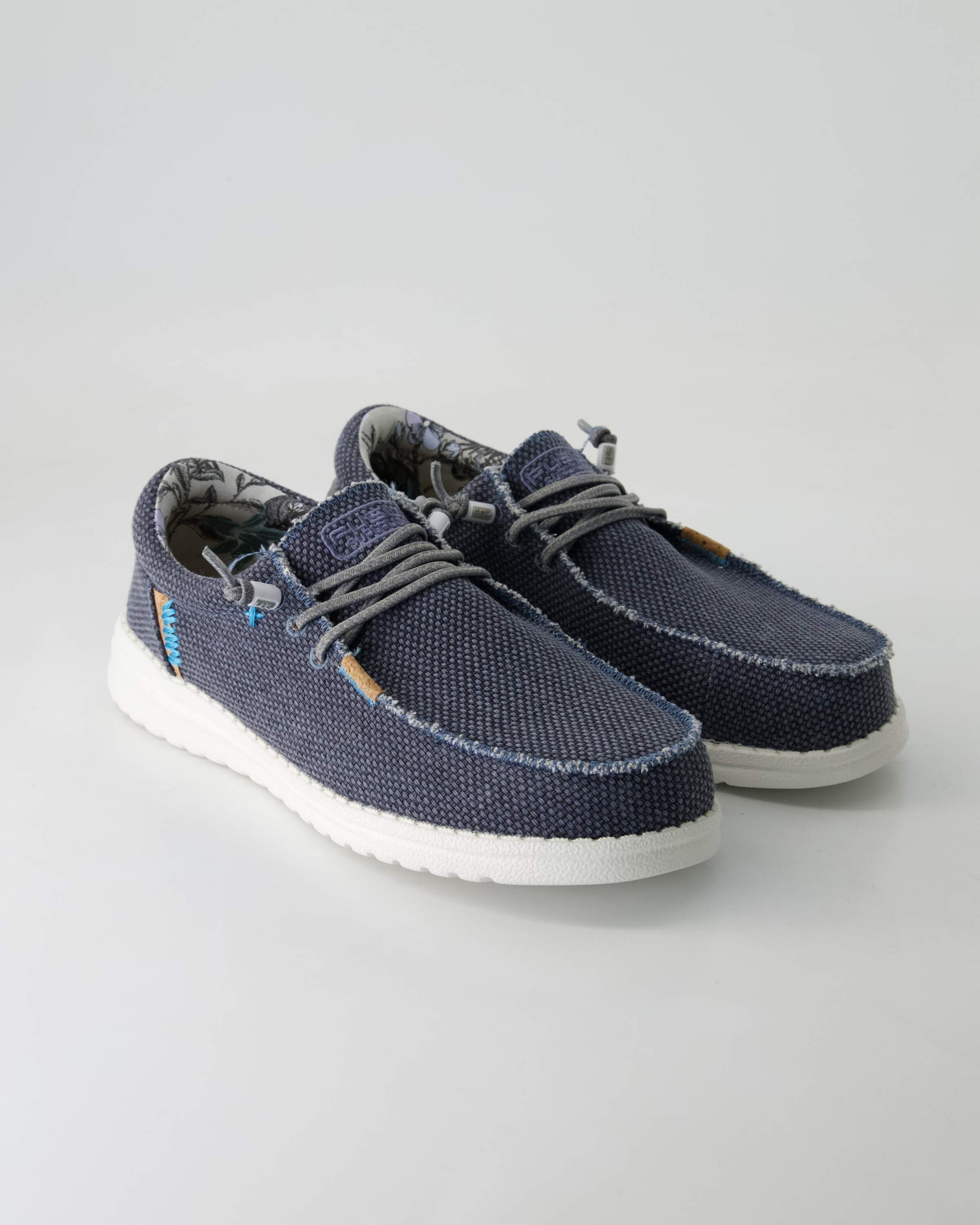 Jack Jute navy Slipper