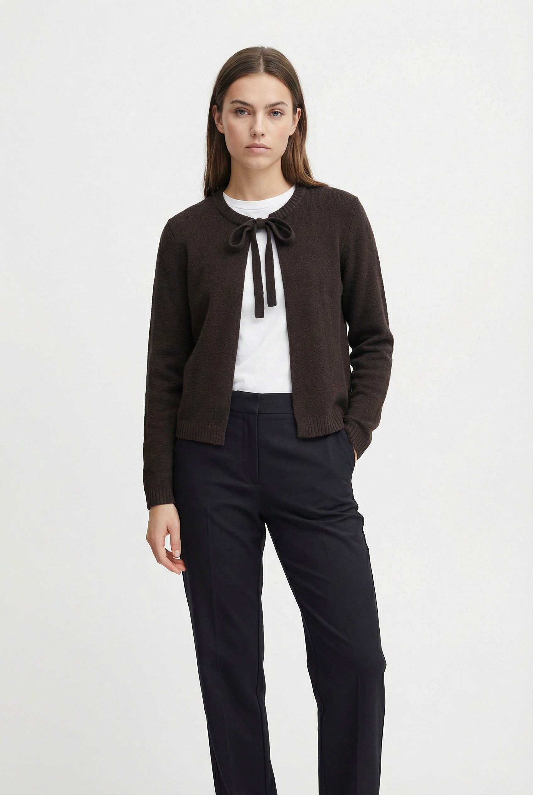 ONLY Strickjacke ONLJESSIE LS ONE STRING CARDIGA KNT